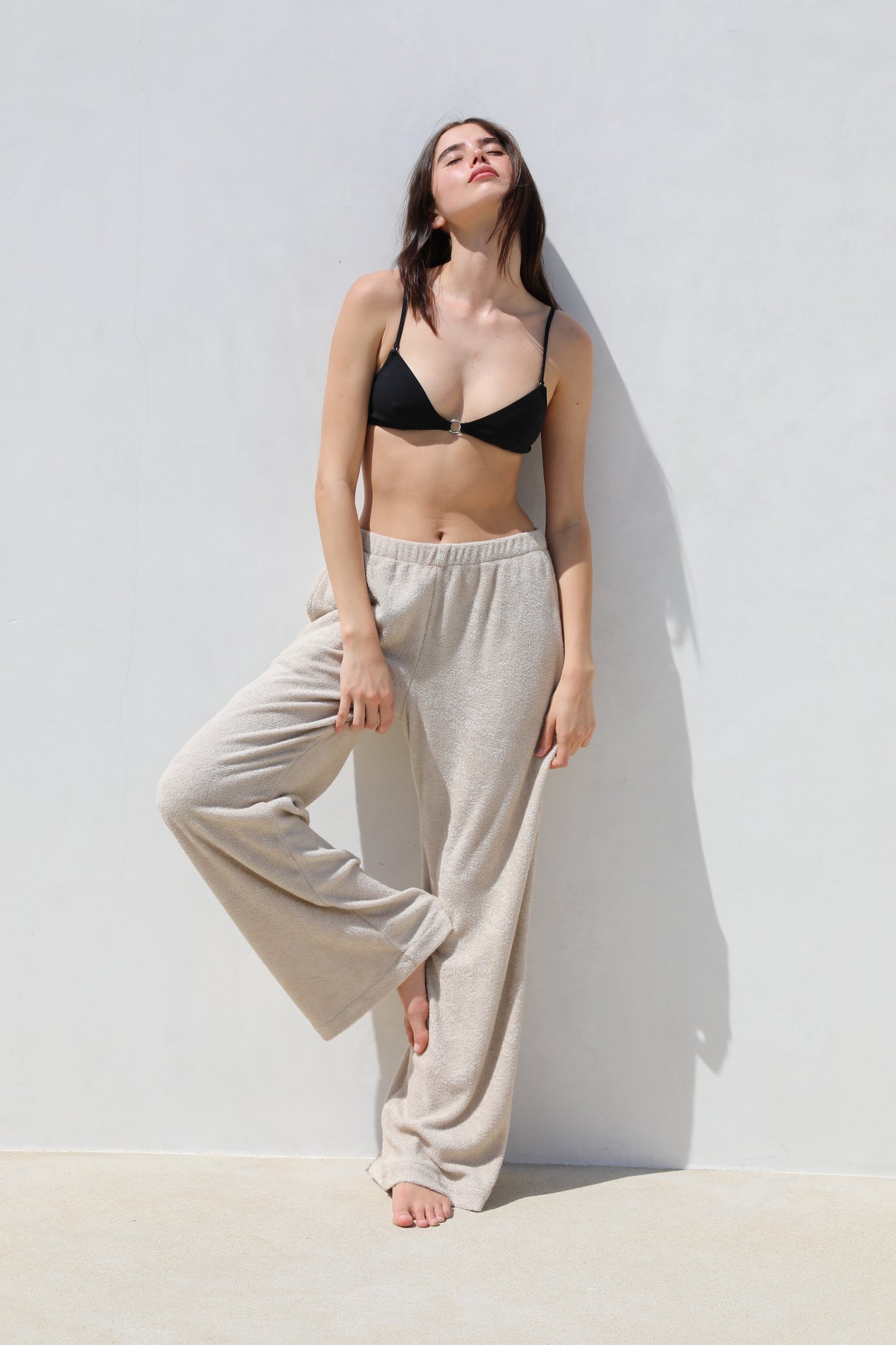 The Wide Leg Pocket  - Thin Looped Terry