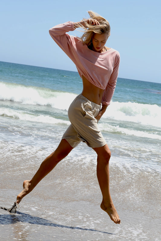 Cropped Shirt  - Thin Shaved Terry