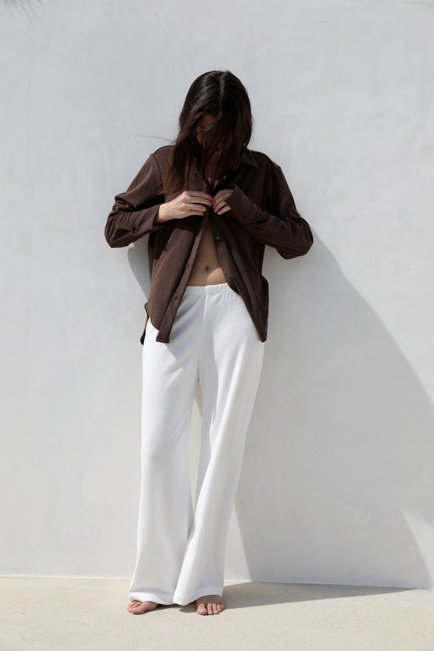 The Button Down Shirt - Thin Shaved Terry