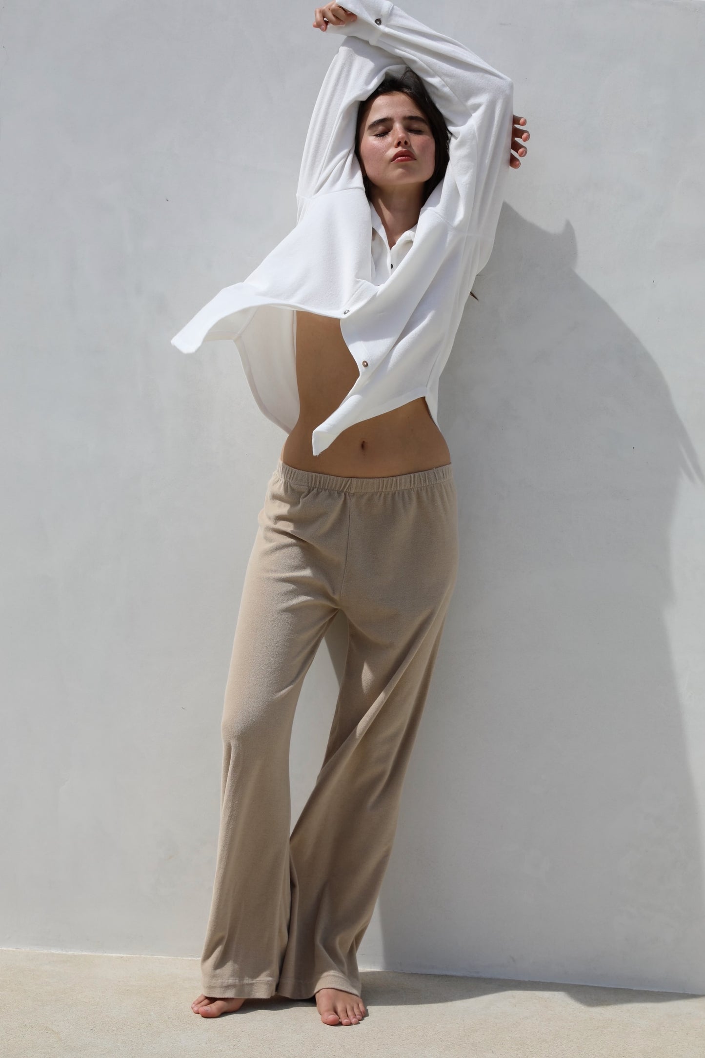 The Button Down Shirt - Thin Shaved Terry