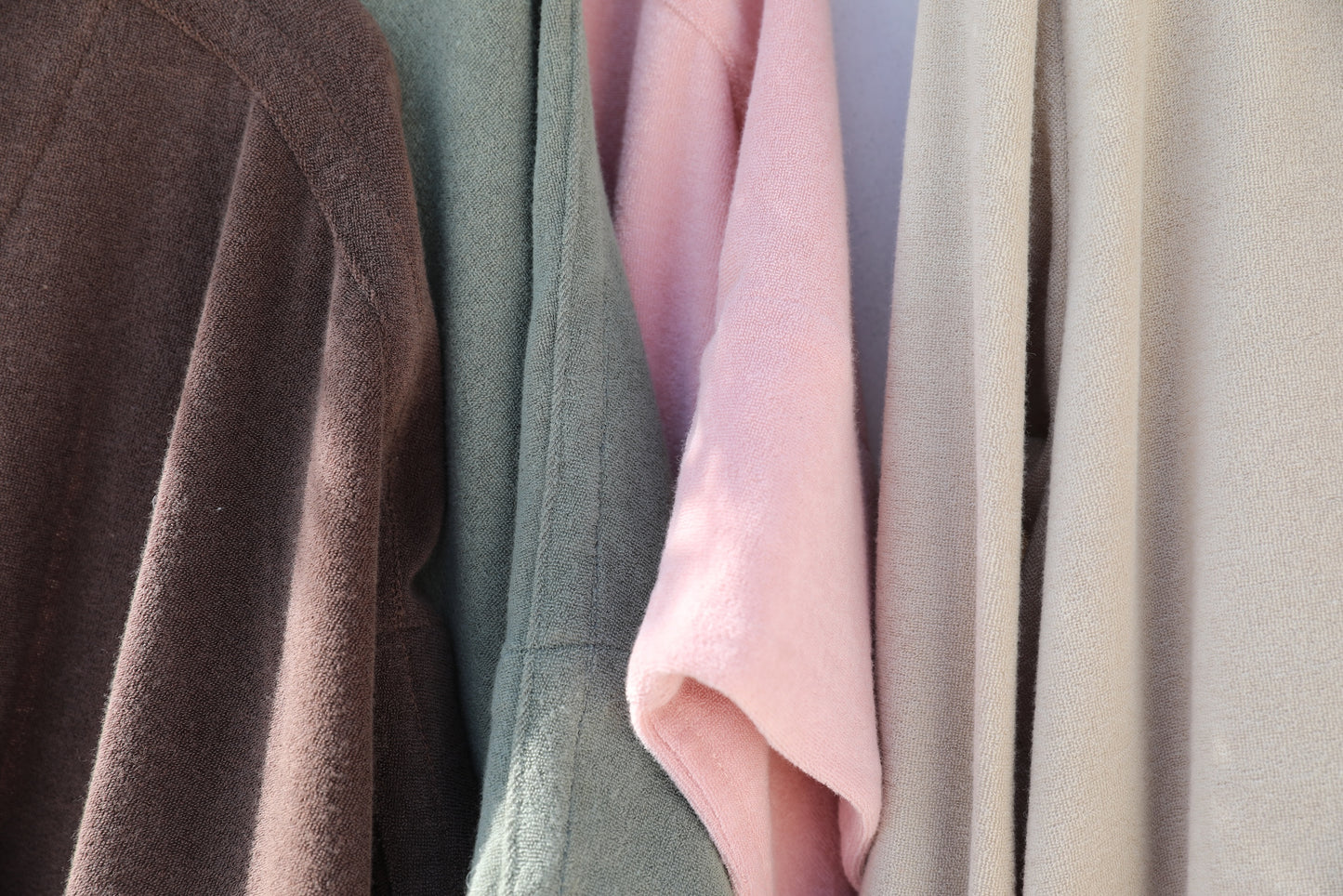 3/4 Sleeve Shirt  - Thin Shaved Terry