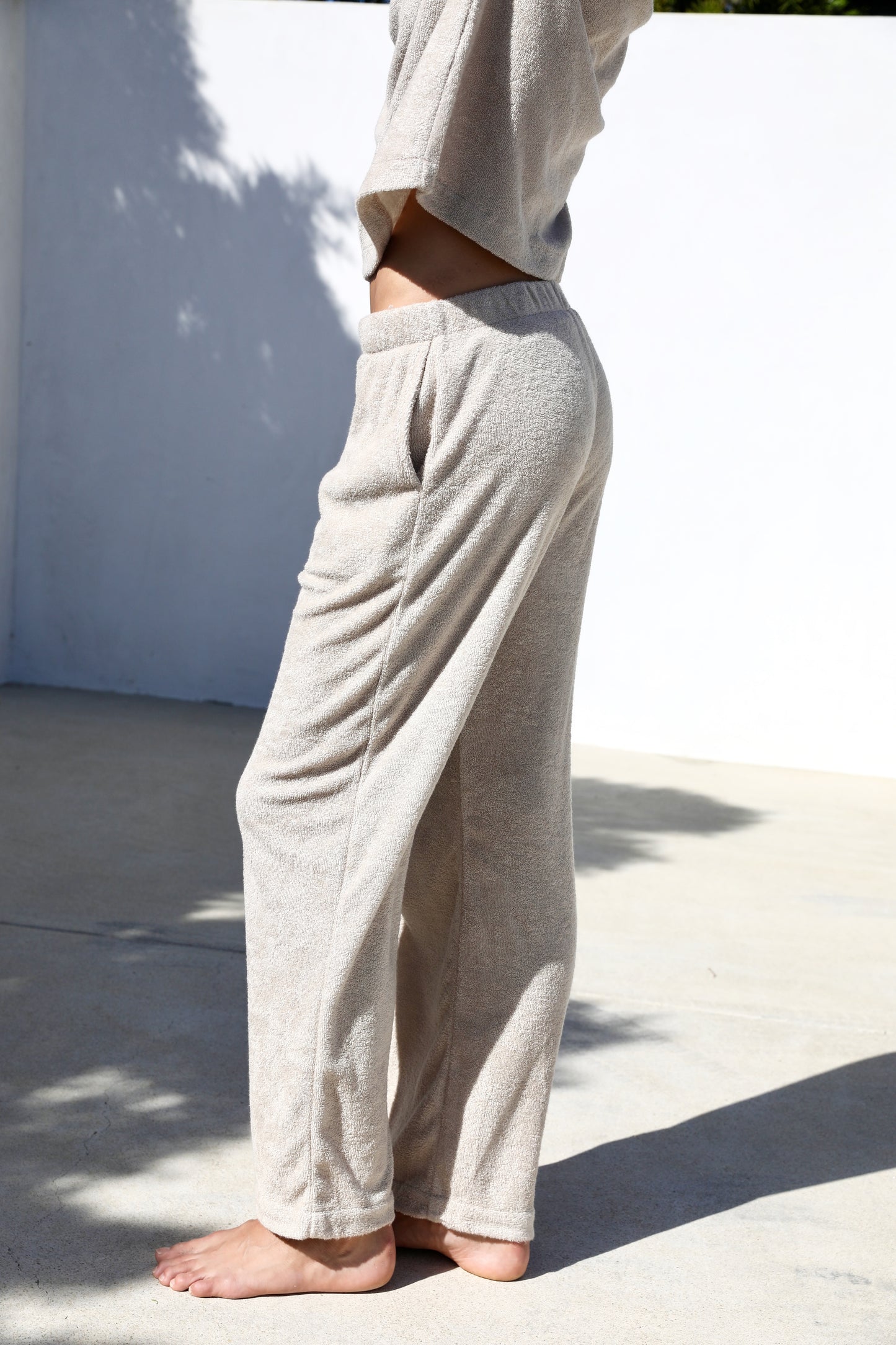 The Wide Leg Pocket  - Thin Looped Terry