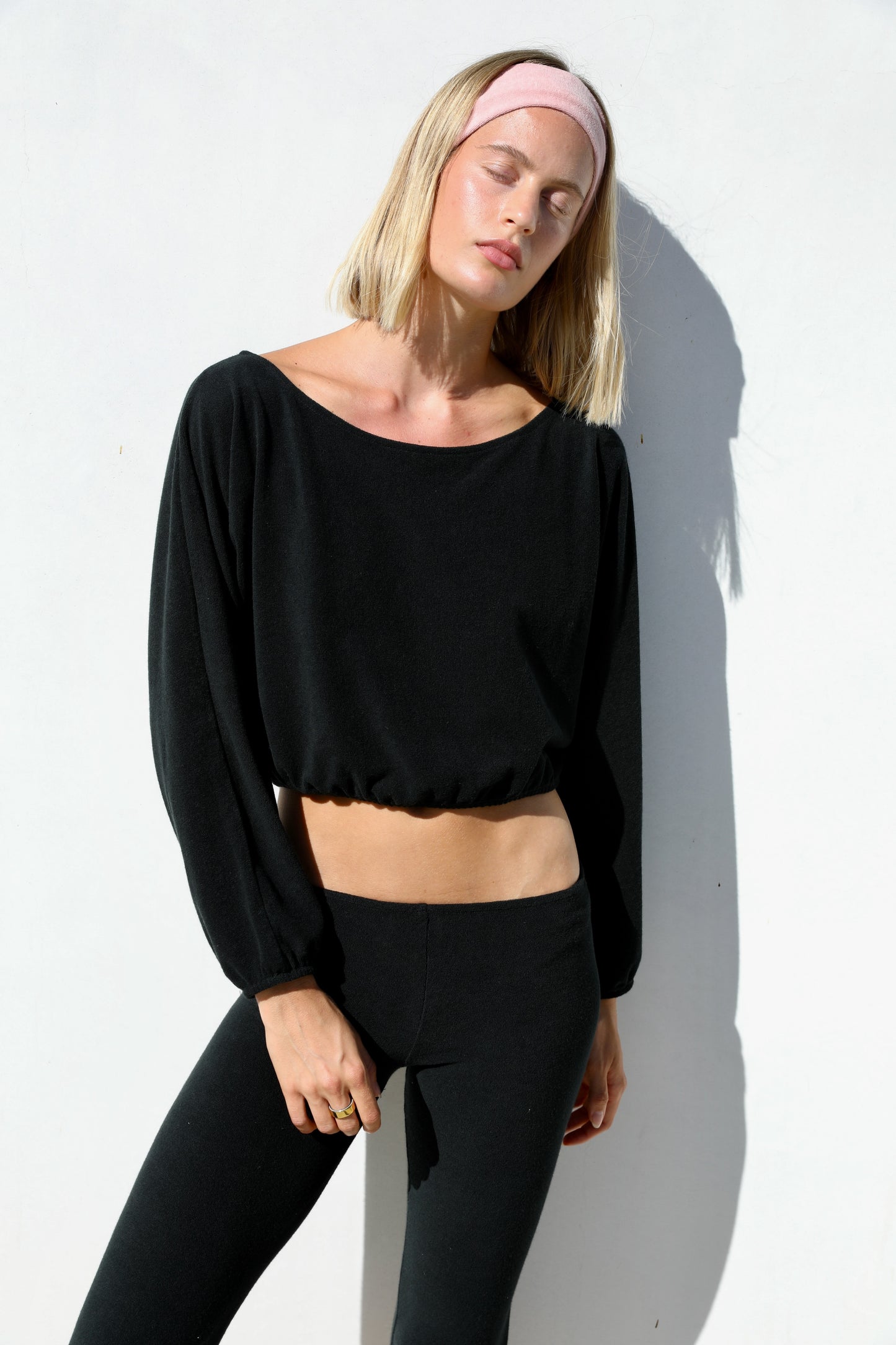 Cropped Shirt  - Thin Shaved Terry