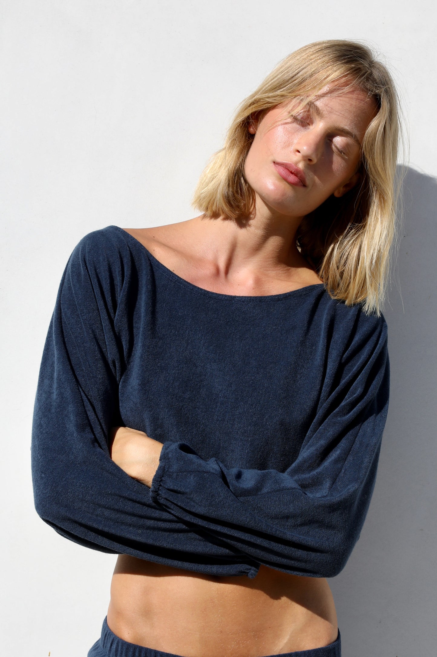 Cropped Shirt - Thin Shaved Terry