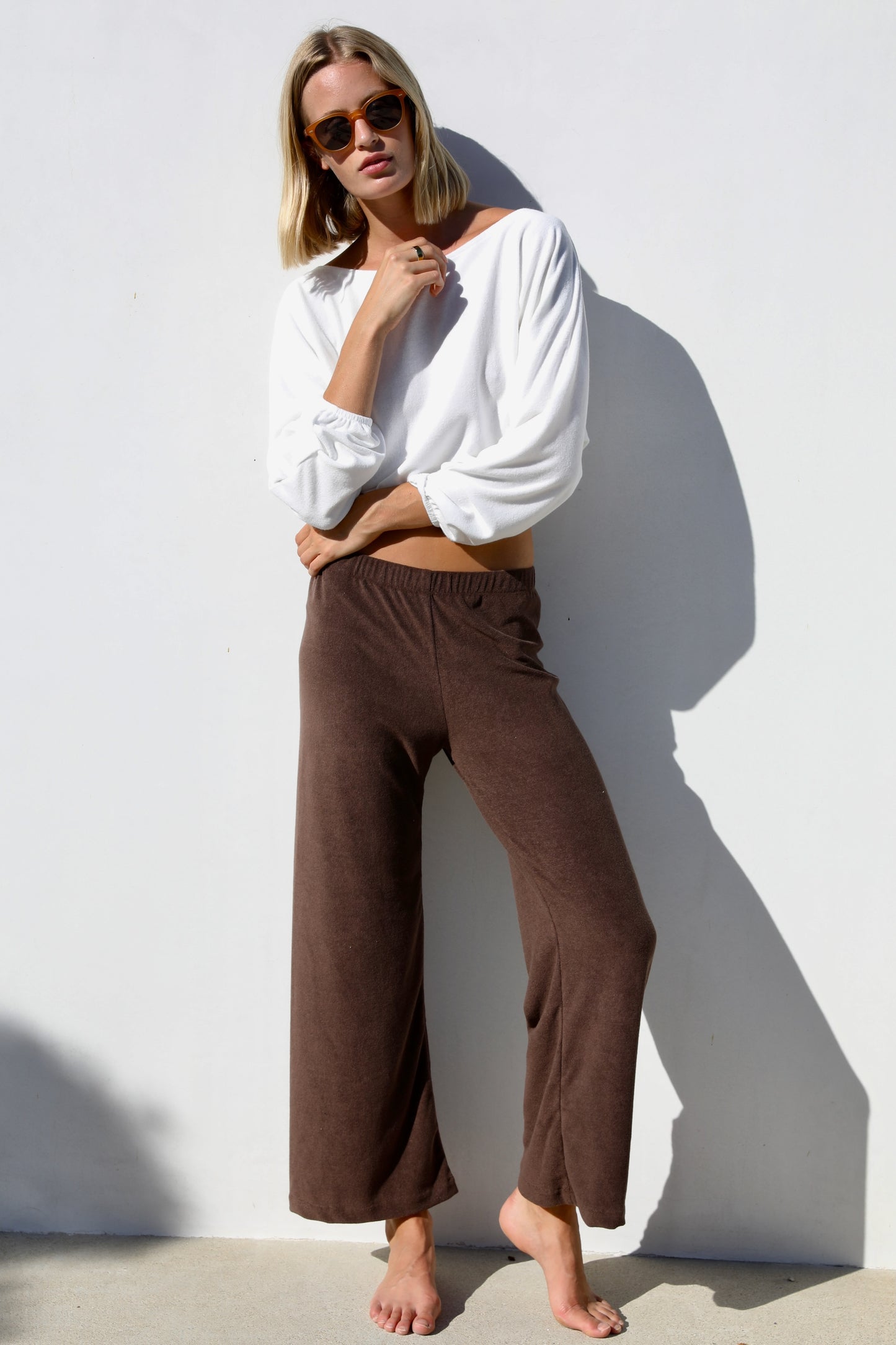 Cropped Shirt  - Thin Shaved Terry