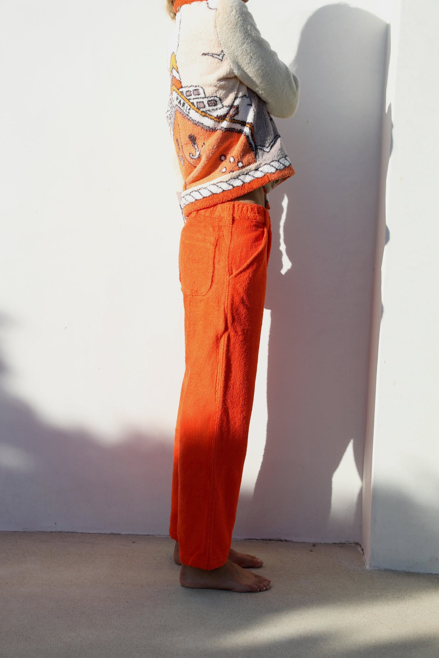 The Loop Belt Pant -  Plush terry