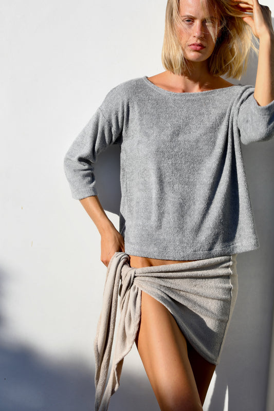 Mini Wrap Cover Up Sarong - Thin Looped Terry