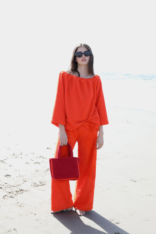 The Off the Shoulder Top - Plush Terry