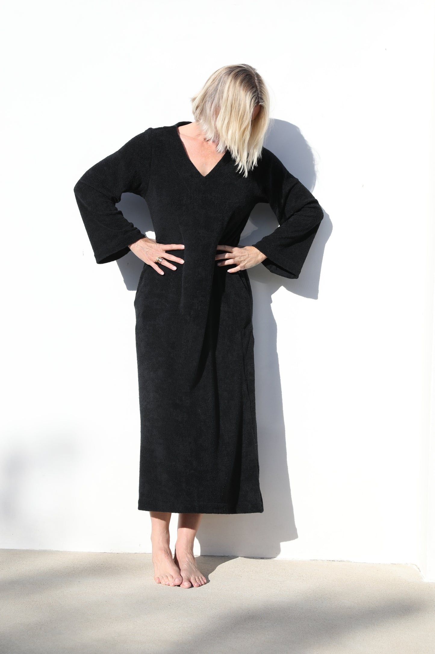 Kaftan Dress - Thin Looped Terry