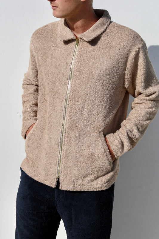 The Zip Up Shirt Jacket - Plush Terry