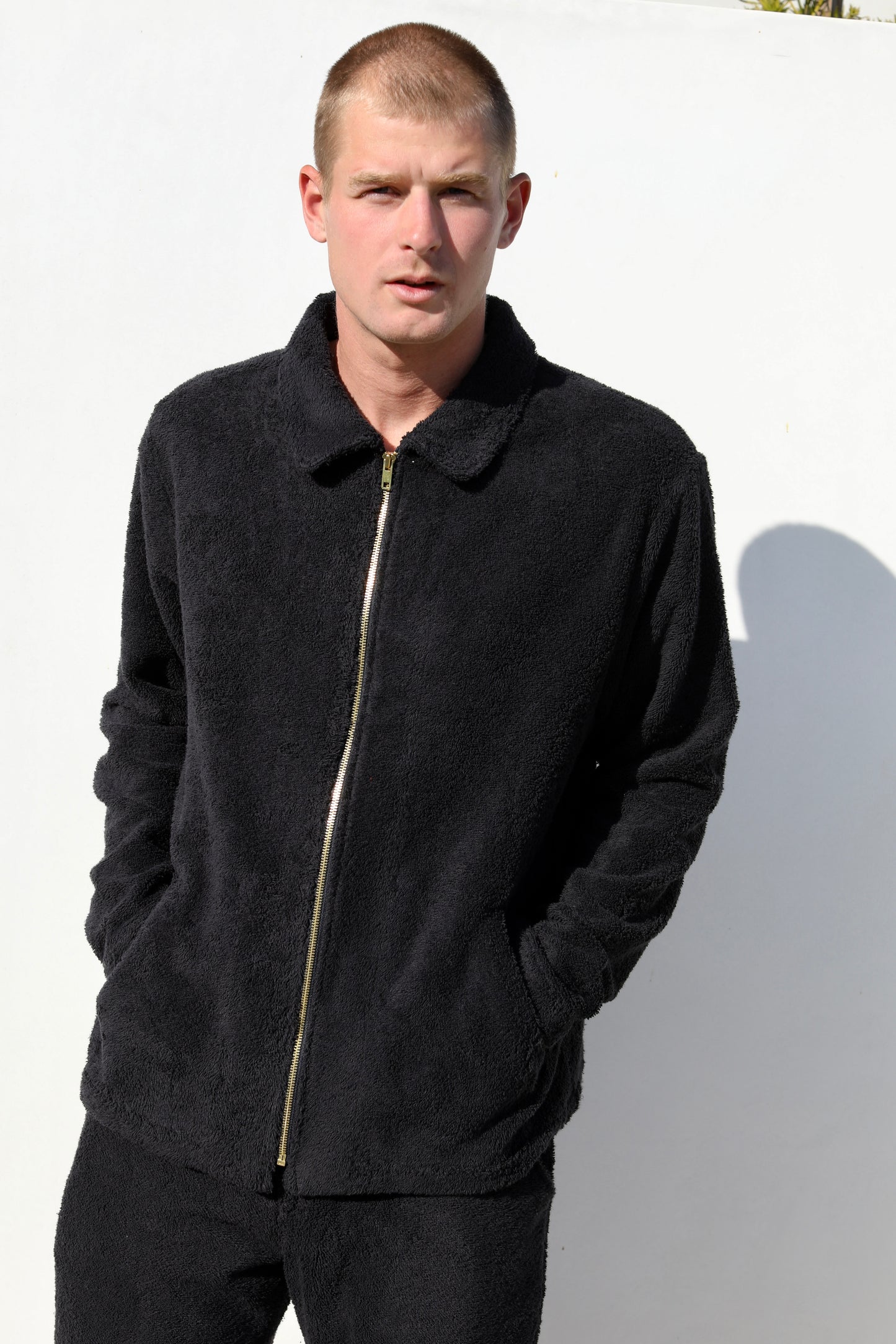 The Zip Up Shirt Jacket - Plush Terry