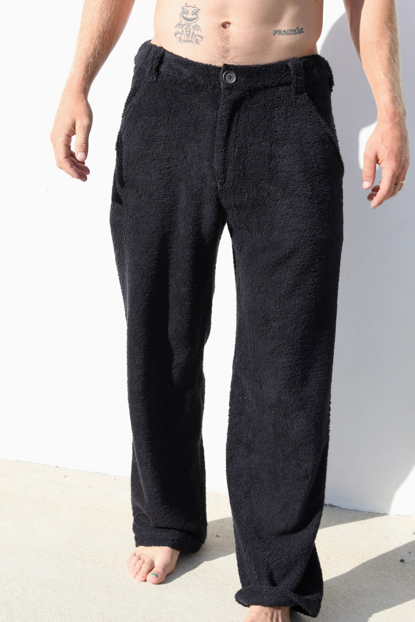 The Loop Belt Pant -  Plush terry