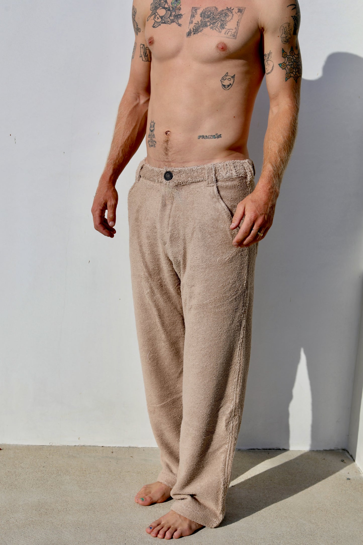 The Loop Belt Pant -  Plush terry