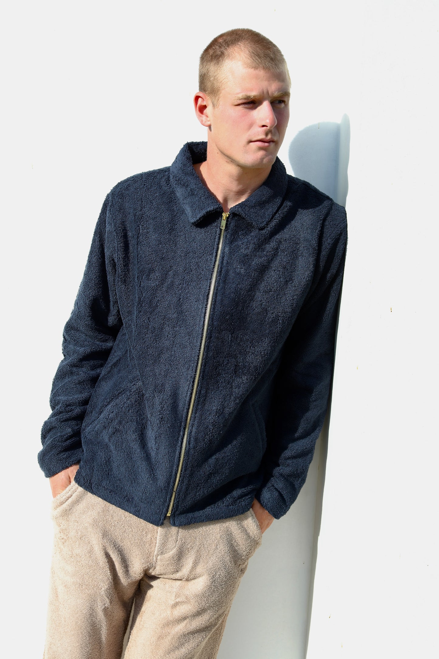 The Zip Up Shirt Jacket - Plush Terry