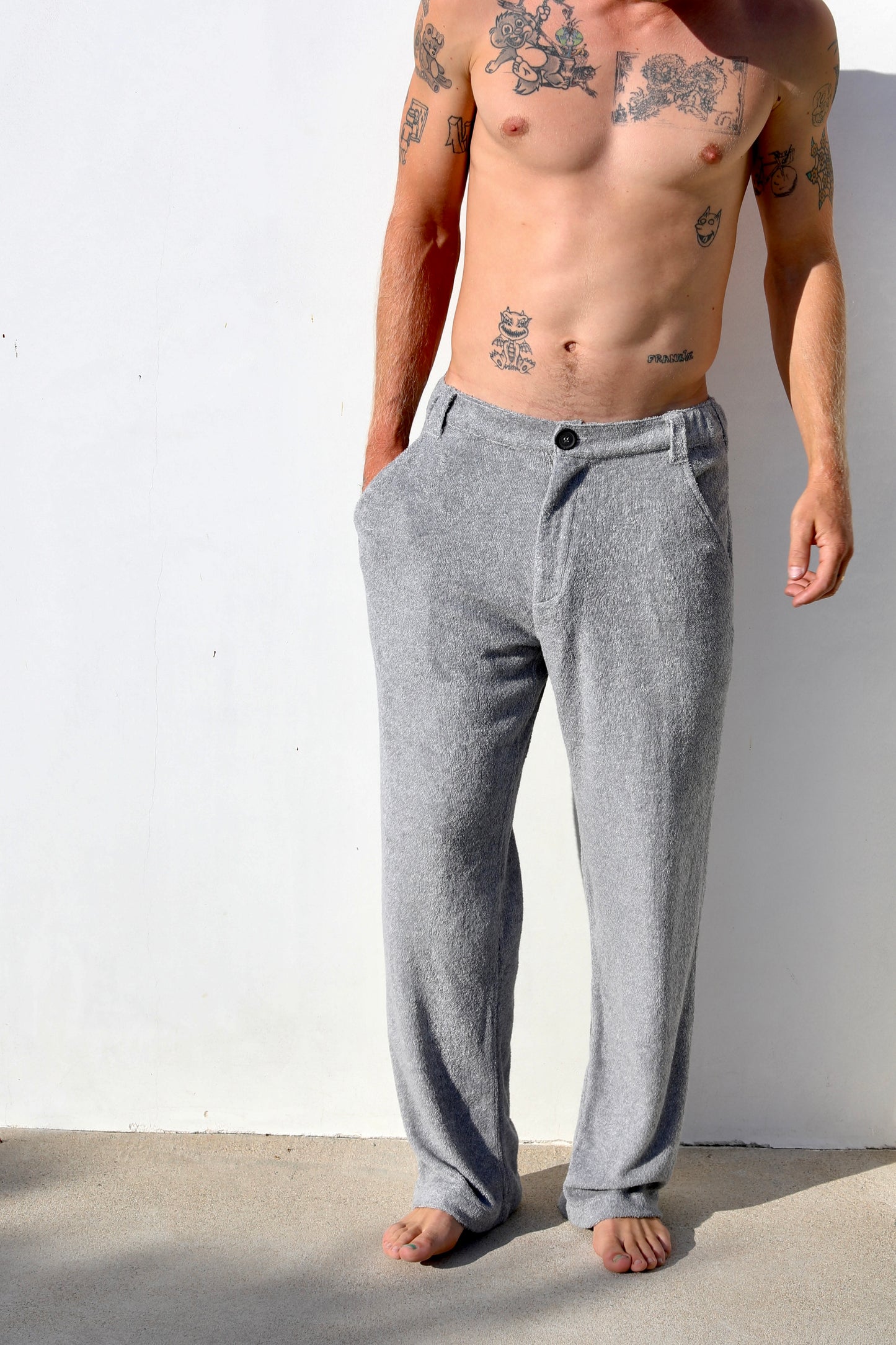 The Loop Belt Pant - Thin Looped Terry