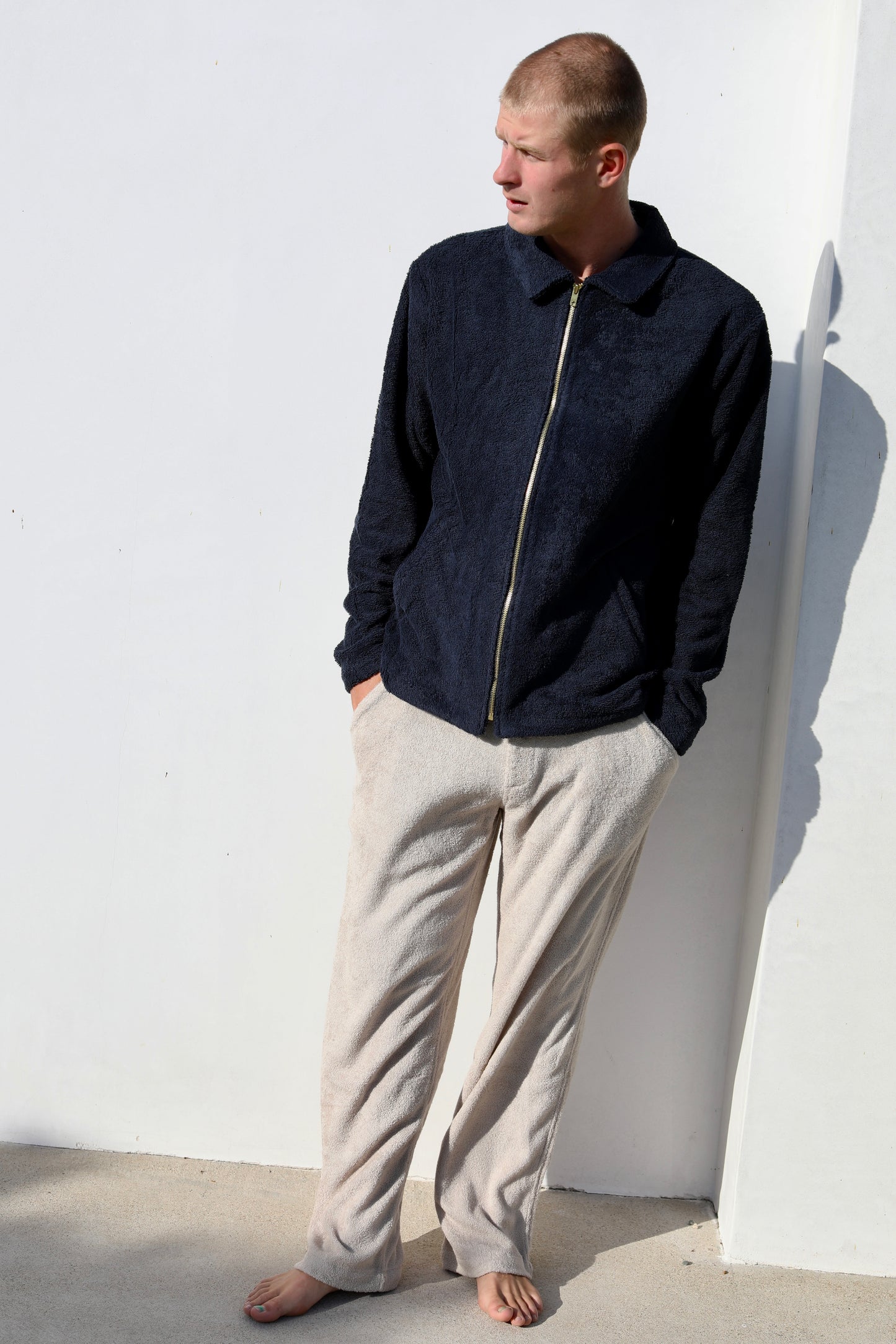 The Zip Up Shirt Jacket - Plush Terry