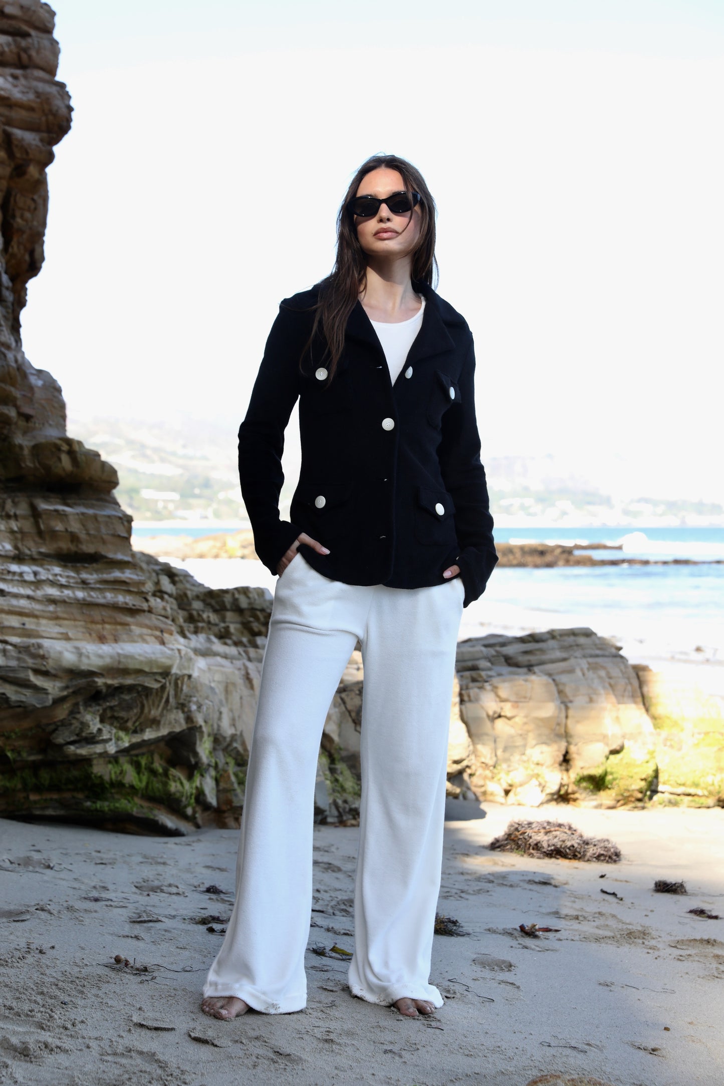 The Wide Leg Pocket  - 100% Organic Japanese Cotton Terry