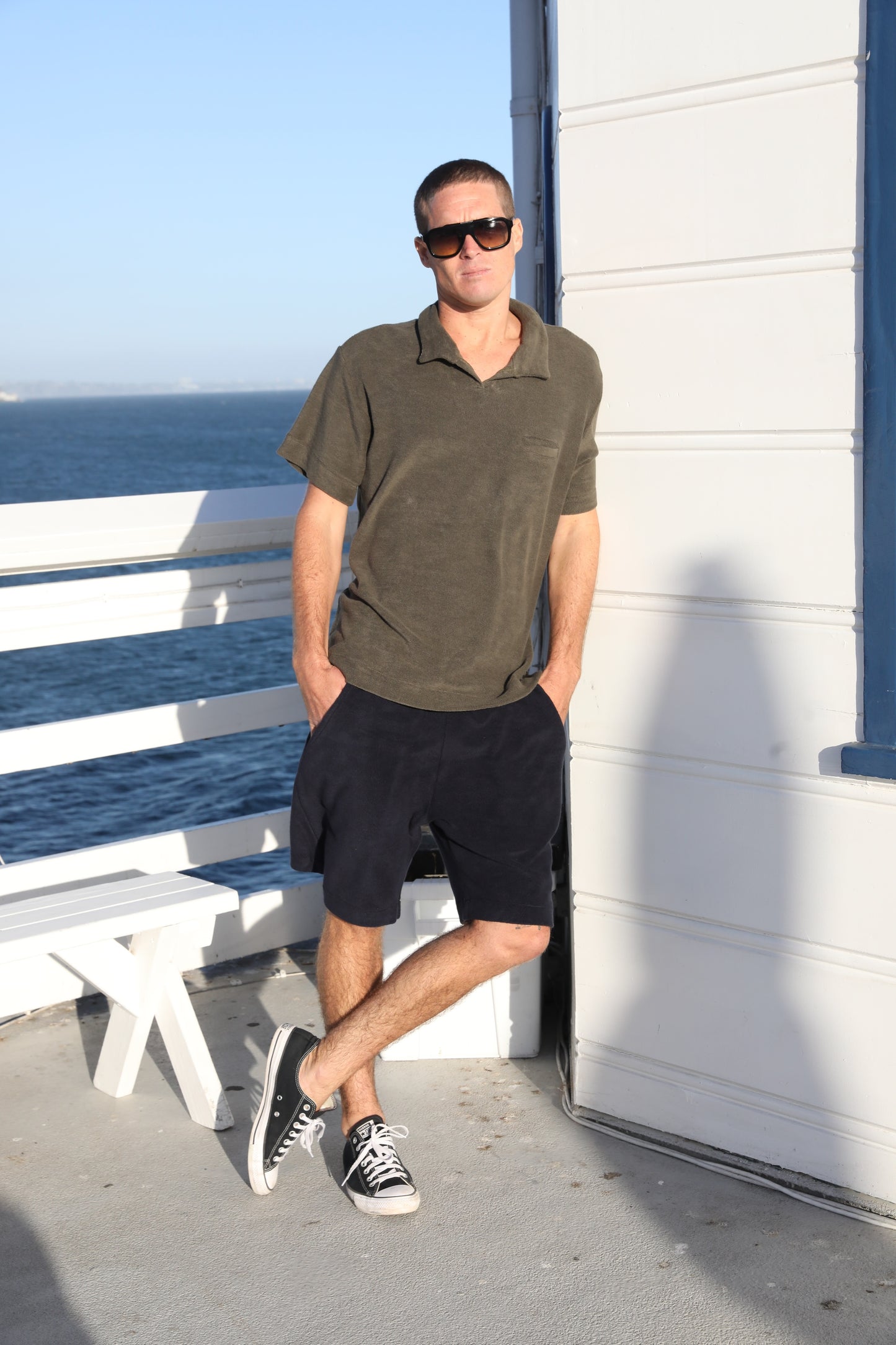 The Long Short in 100% Japanese Cotton Terry