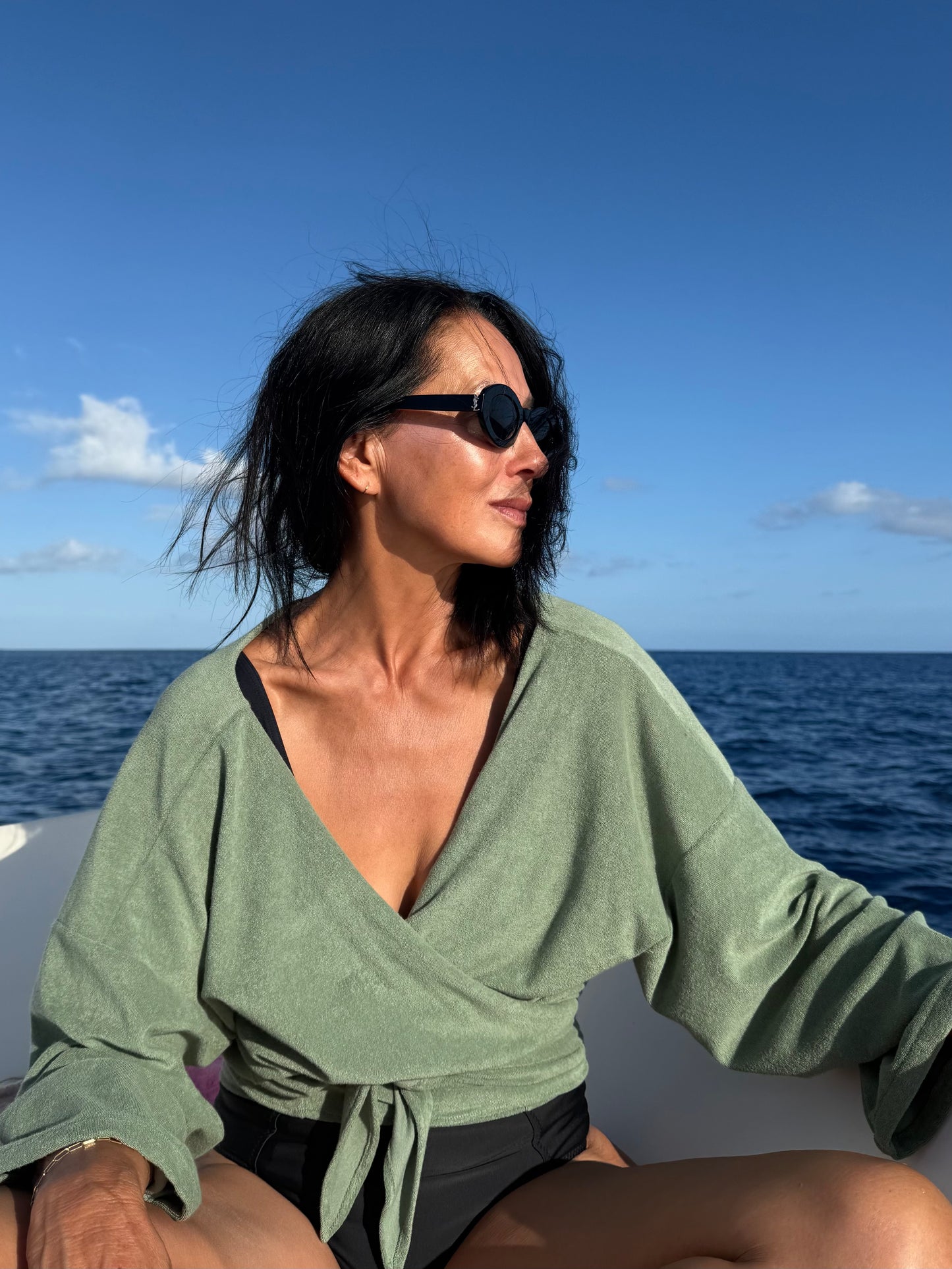 Cropped Shirt  - Thin Shaved Terry