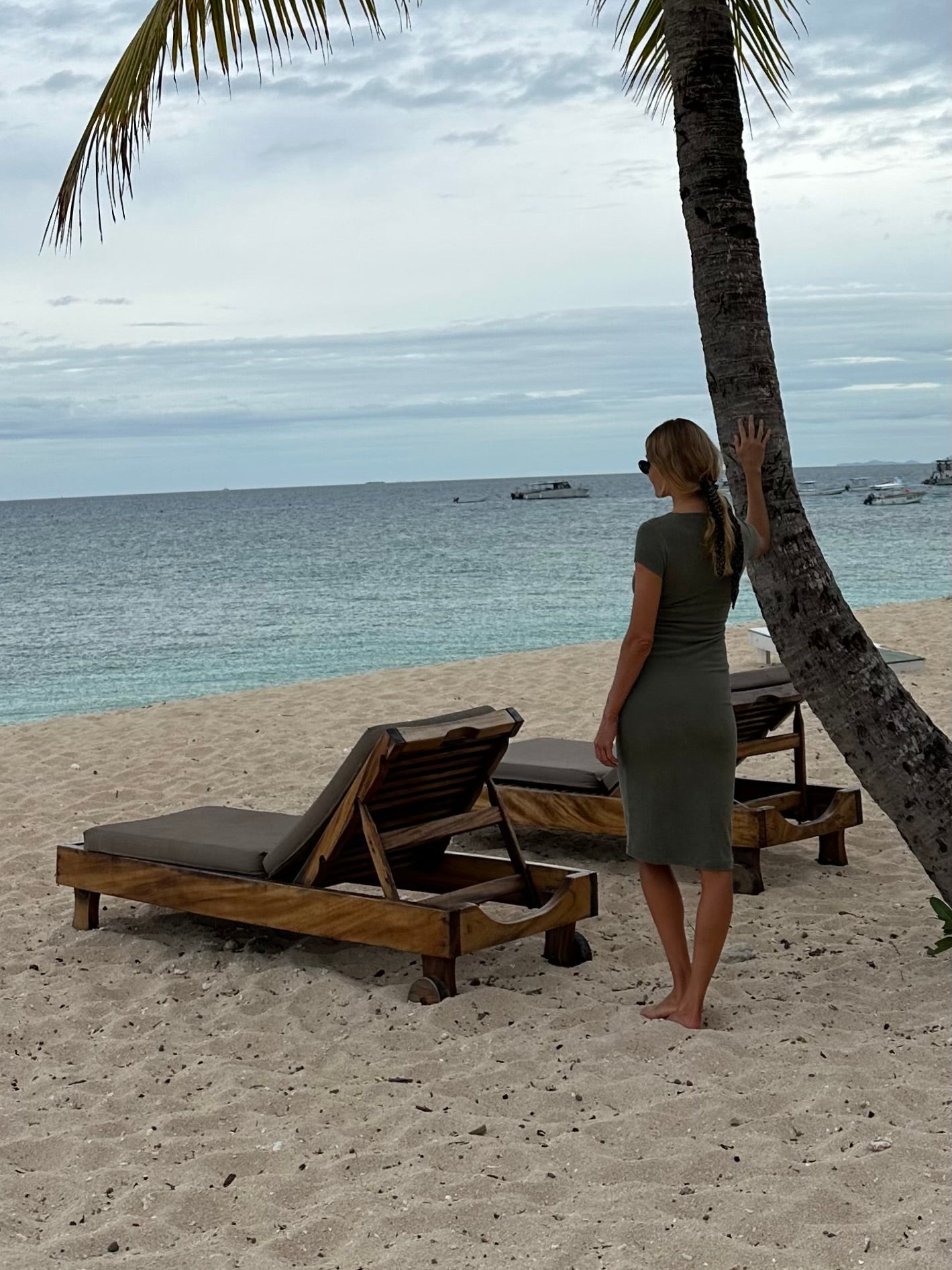 Midi Dress - Thin Shaved Terry