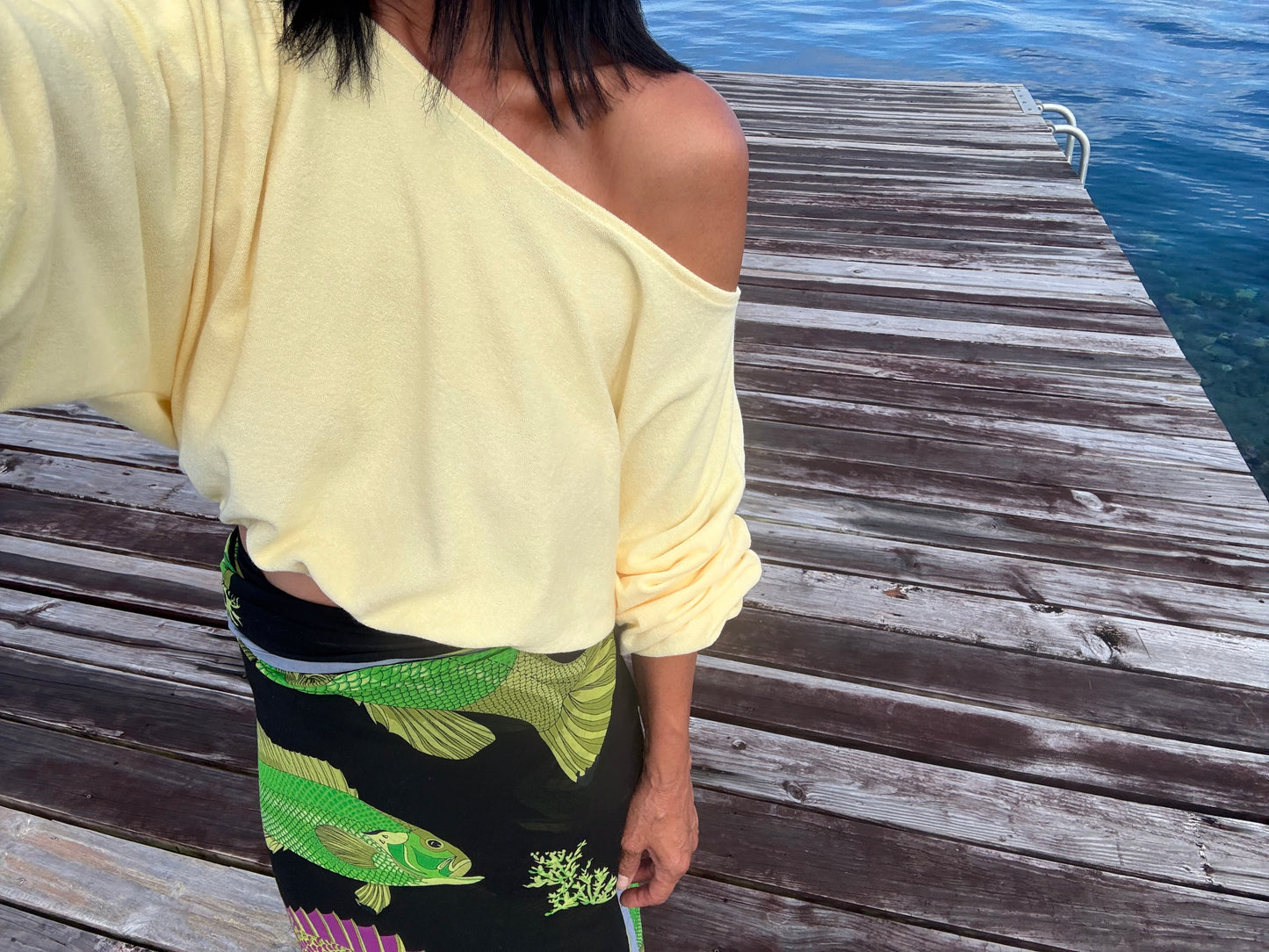 Cropped Shirt  - Thin Shaved Terry