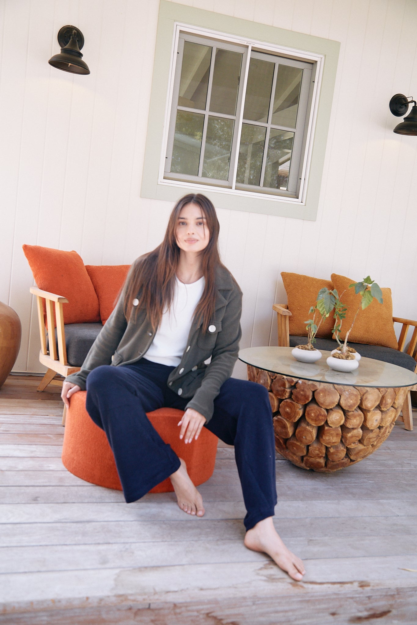 The Wide Leg Pocket  - 100% Organic Japanese Cotton Terry