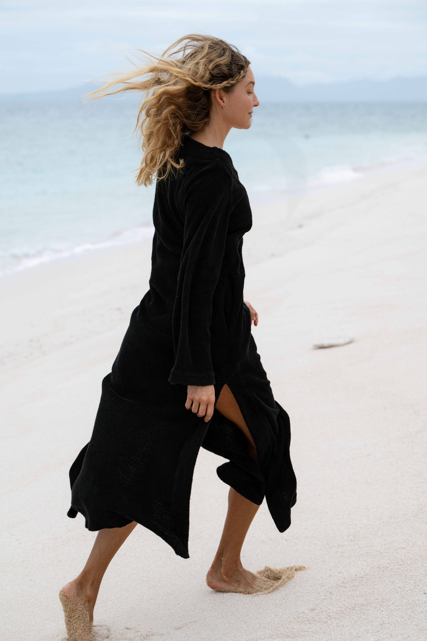 Kaftan Dress - Thin Looped Terry