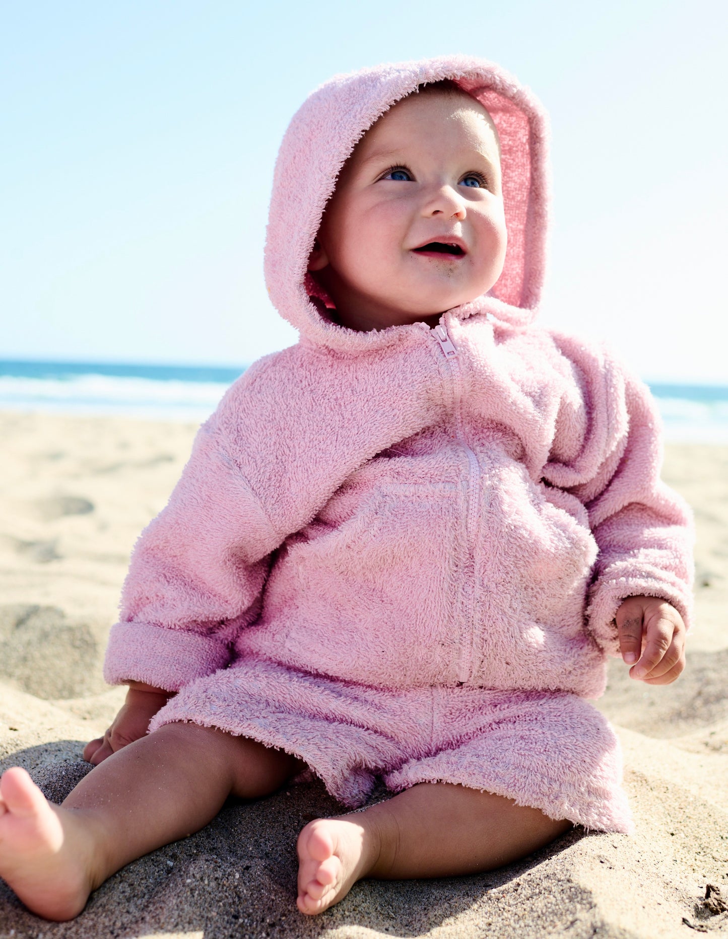 Kids Zip Up Hoodie Plush Terry
