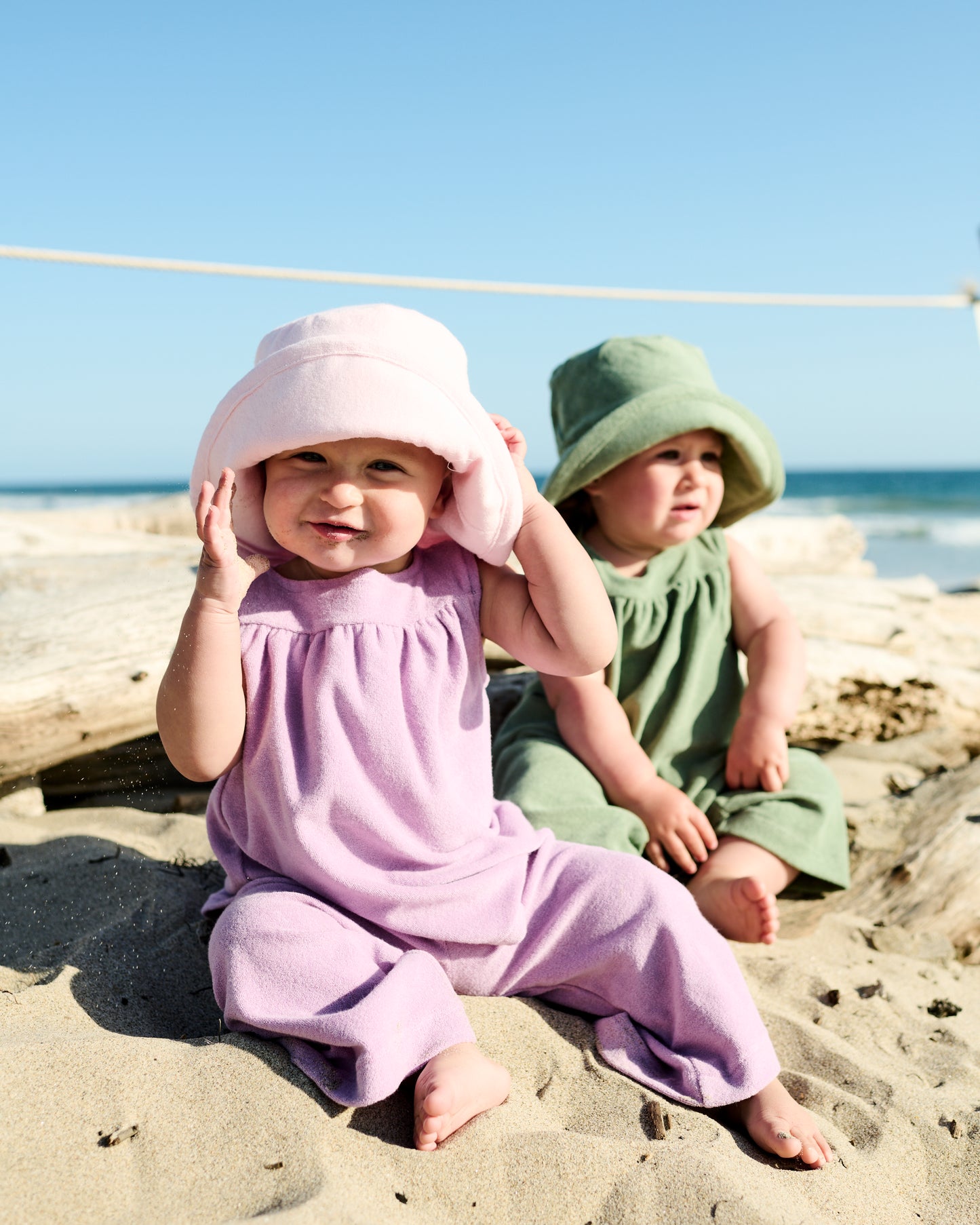 Kids Sleeveless Top Thin Terry