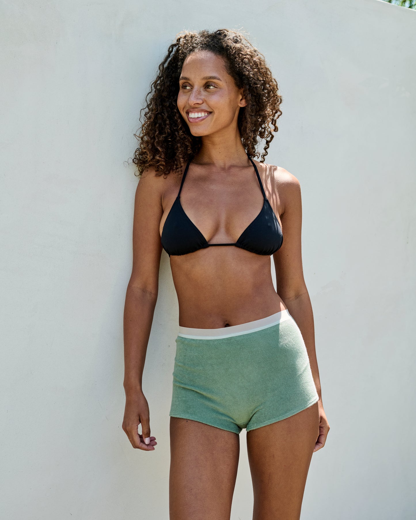 High waisted Short - Thin shaved Terry