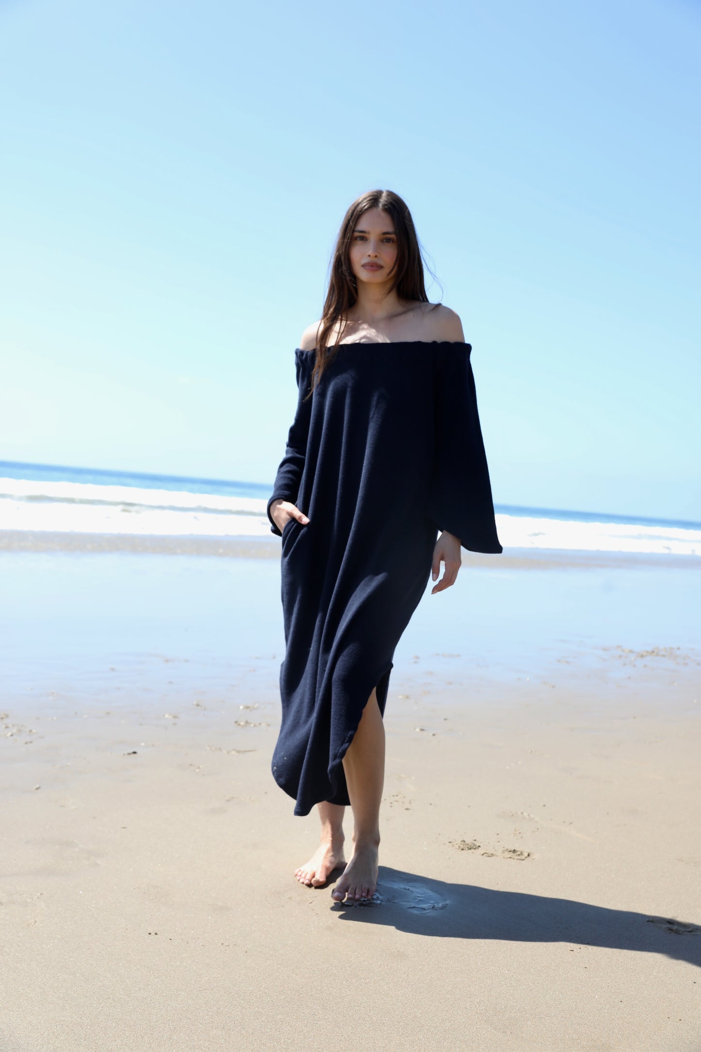 The Off The Shoulder Dress in Japanese Cotton