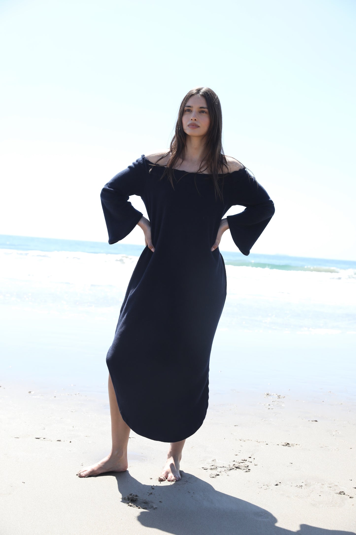 The Off The Shoulder Dress in Japanese Cotton