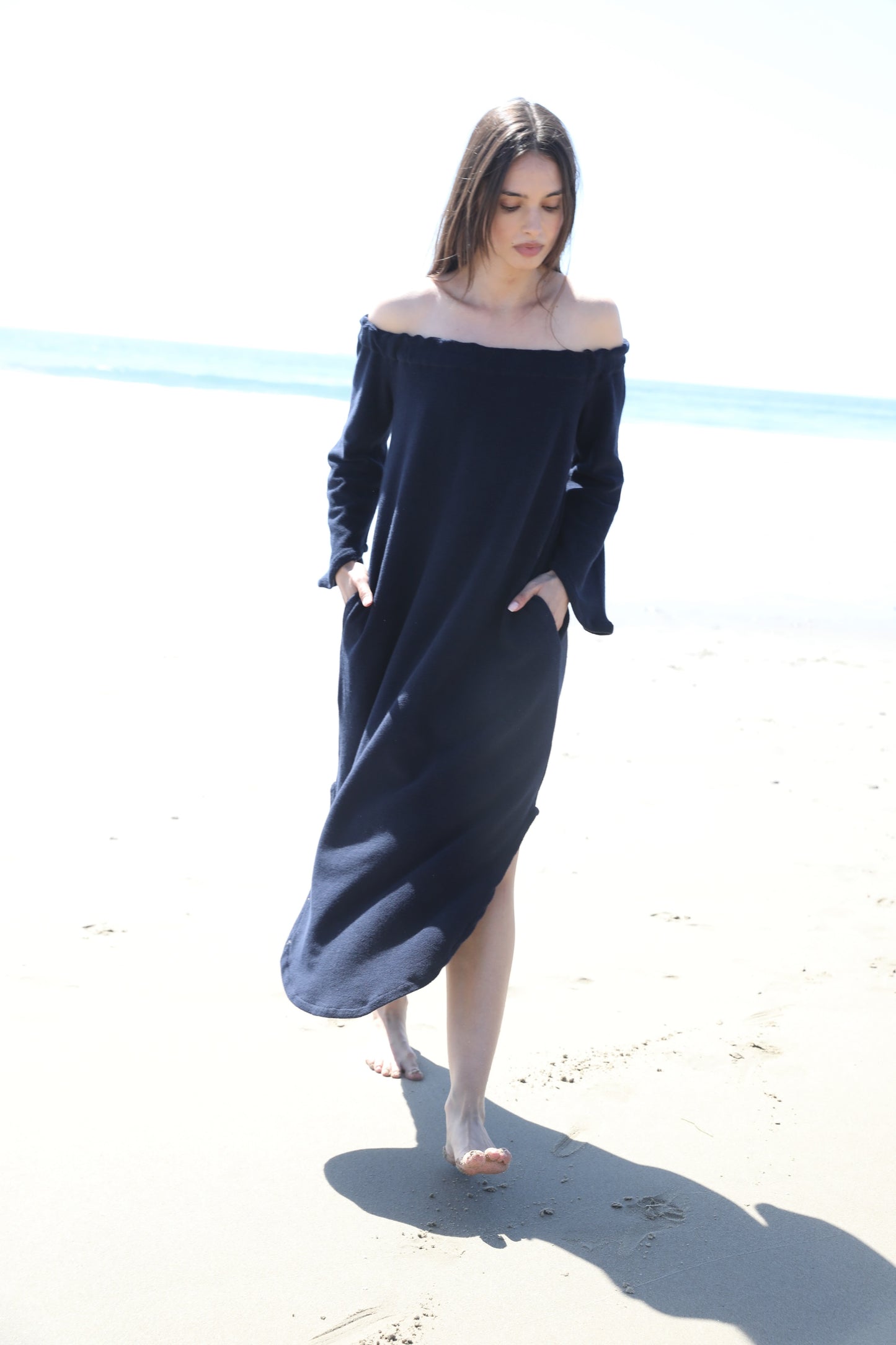 The Off The Shoulder Dress in Japanese Cotton