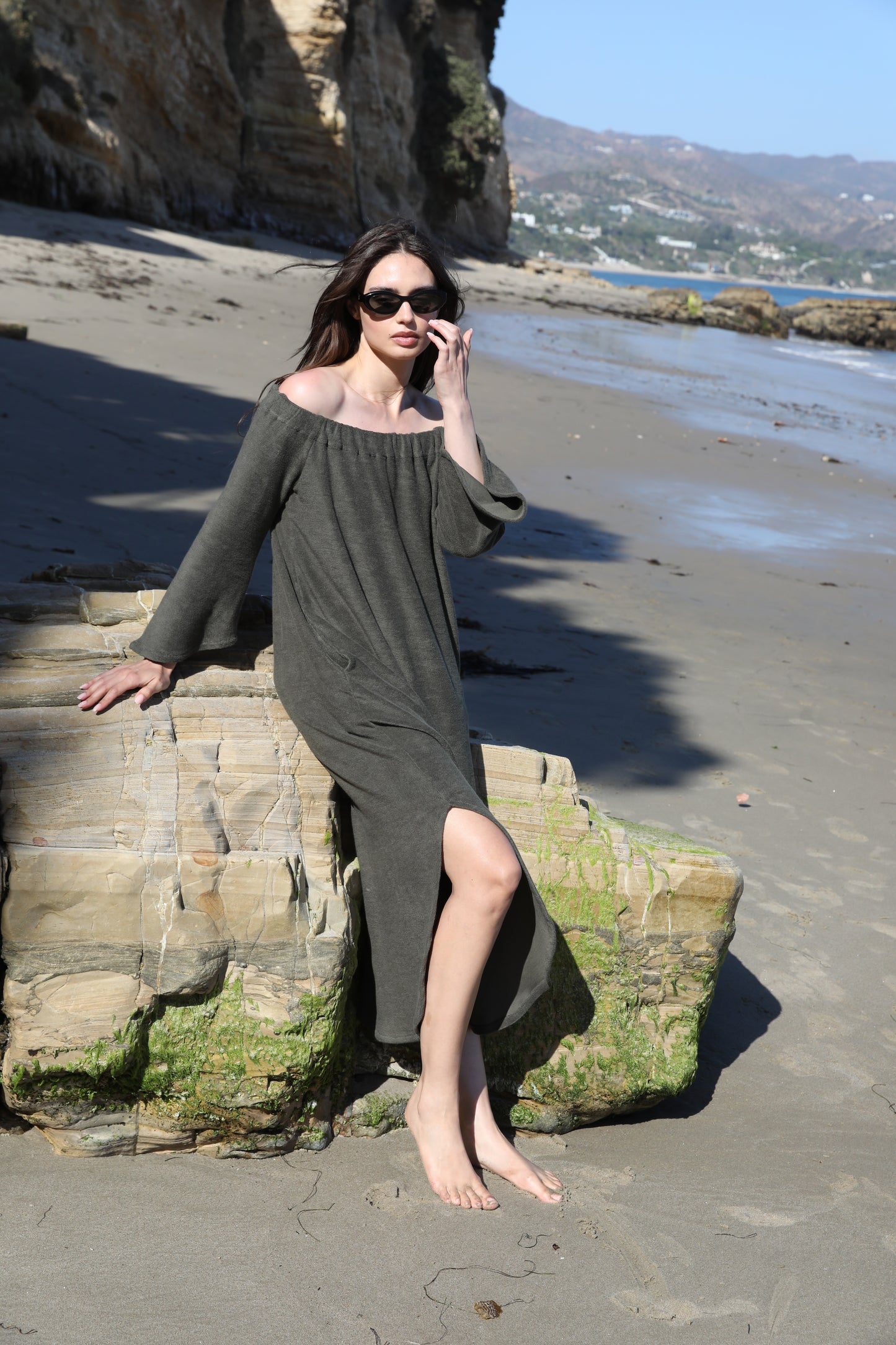 The Off The Shoulder Dress in Japanese Cotton