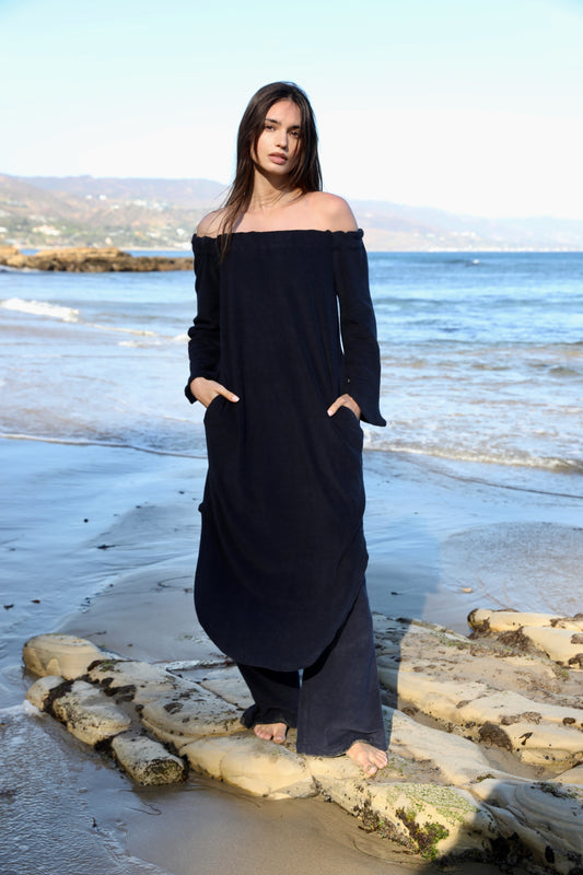 The Off The Shoulder Dress in Japanese Cotton