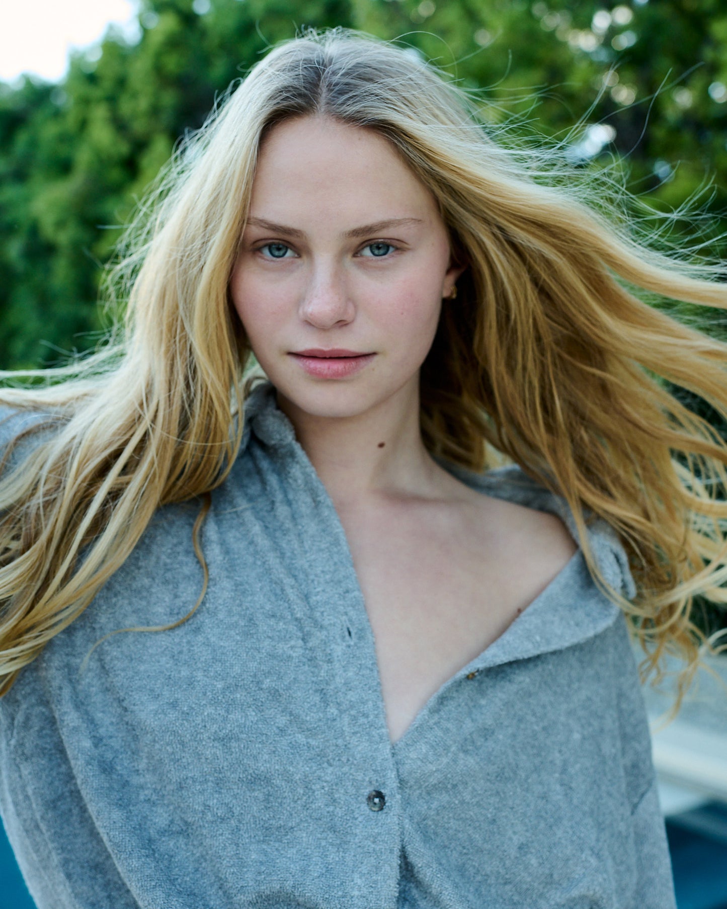 The Button Down Shirt - Thin Looped Terry