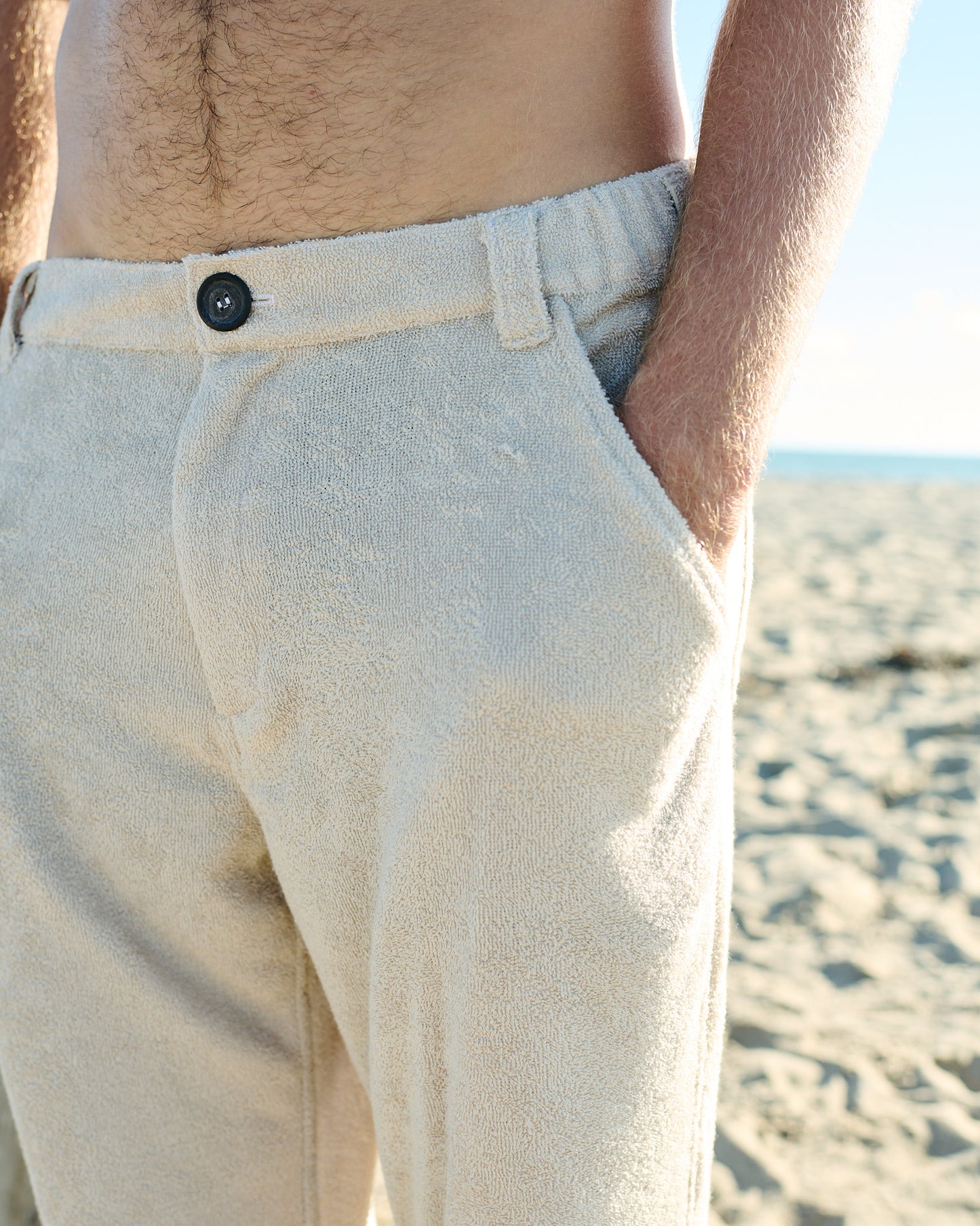 The Loop Belt Pant - Thin Looped Terry