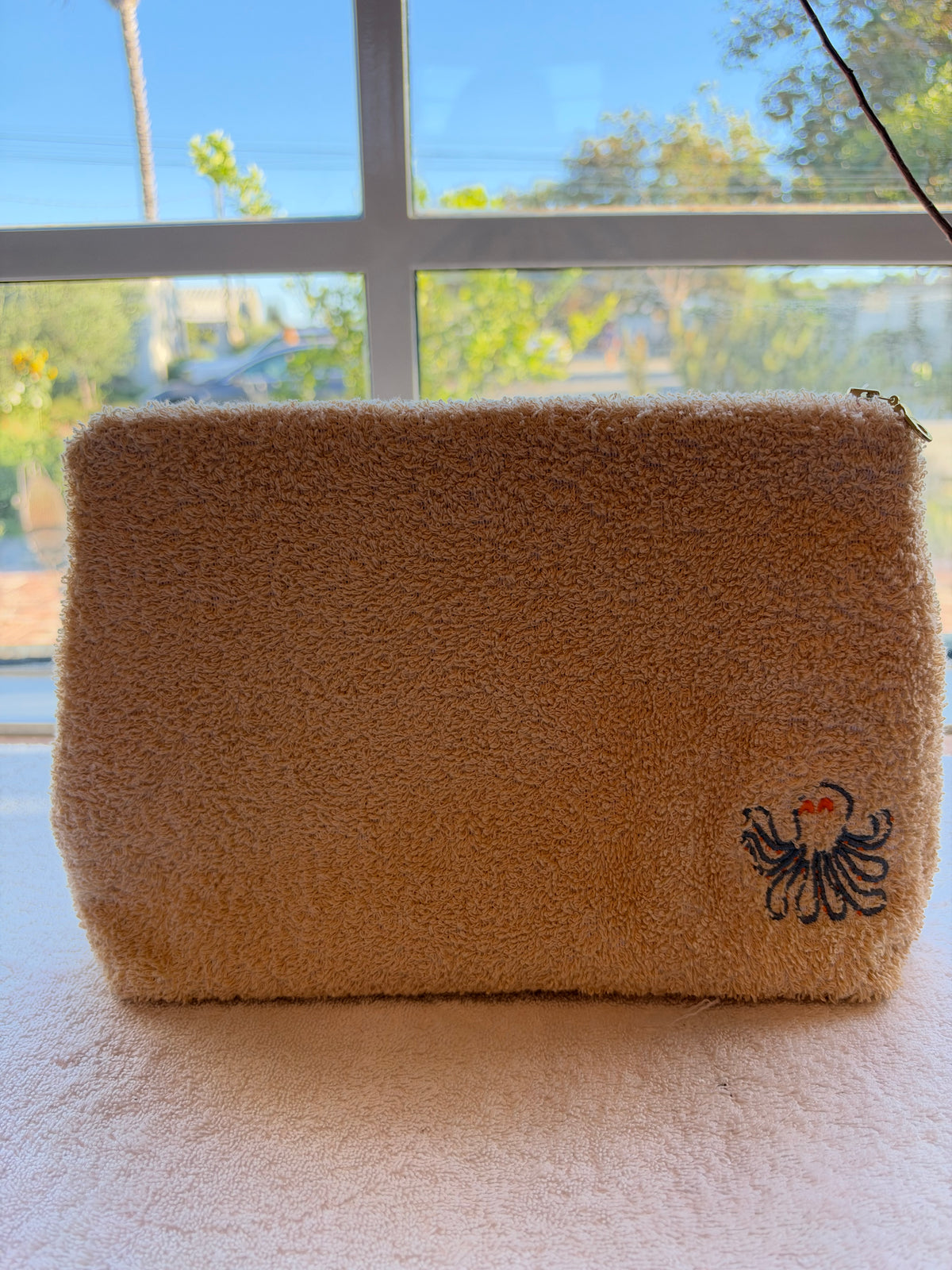 The Terry Stand up Pouch Embroidered