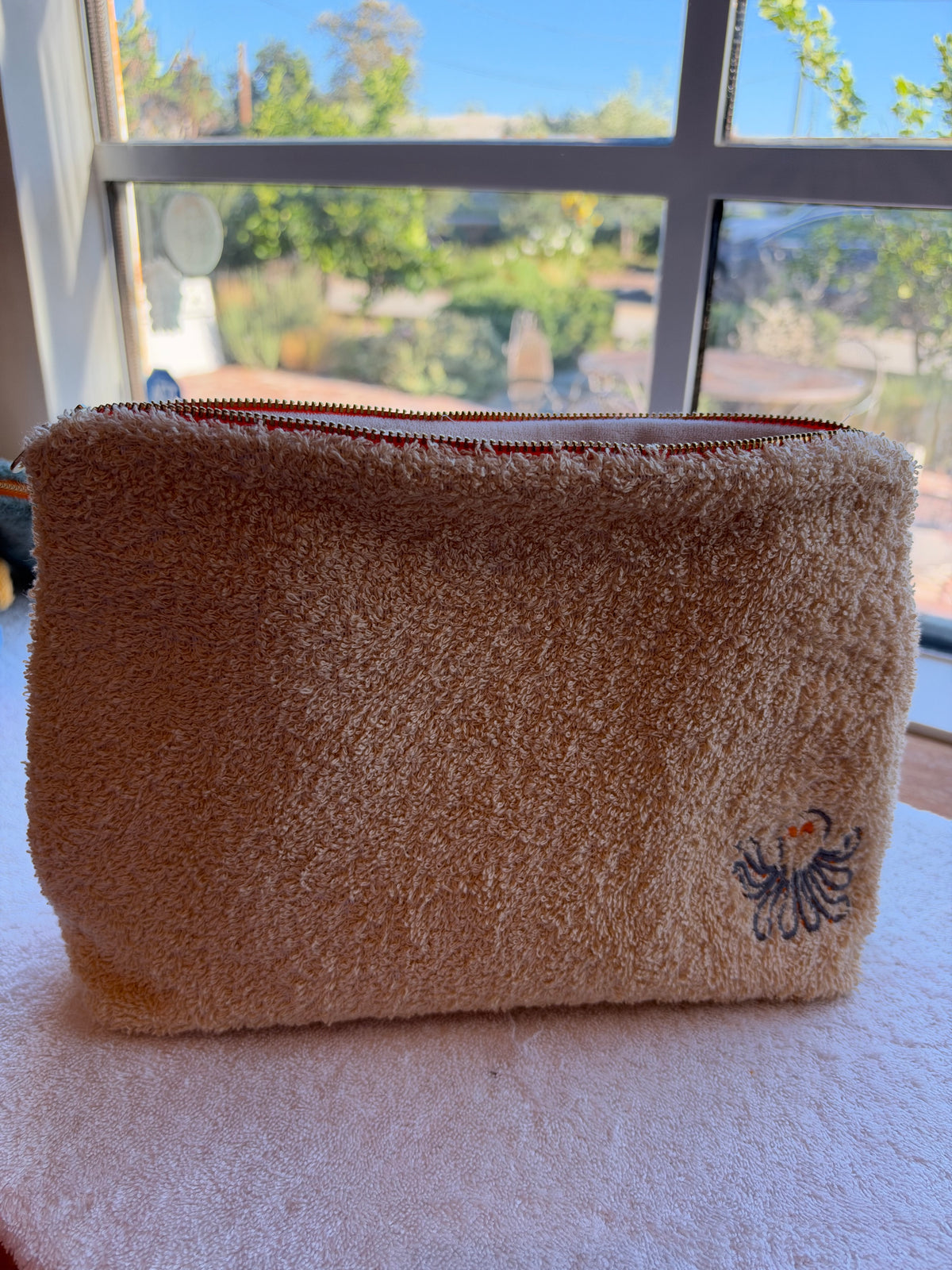 The Terry Stand up Pouch Embroidered