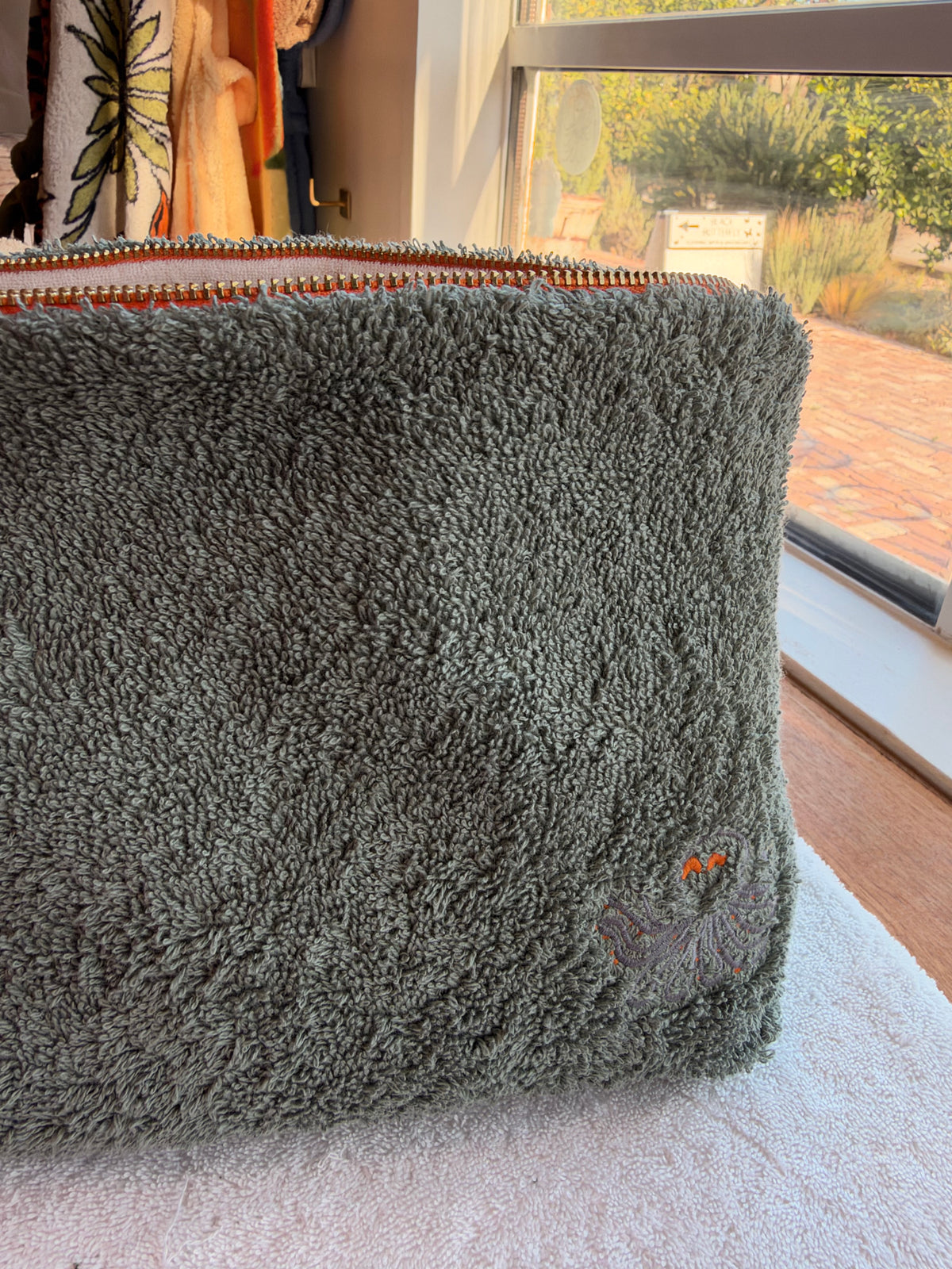 The Terry Stand up Pouch Embroidered