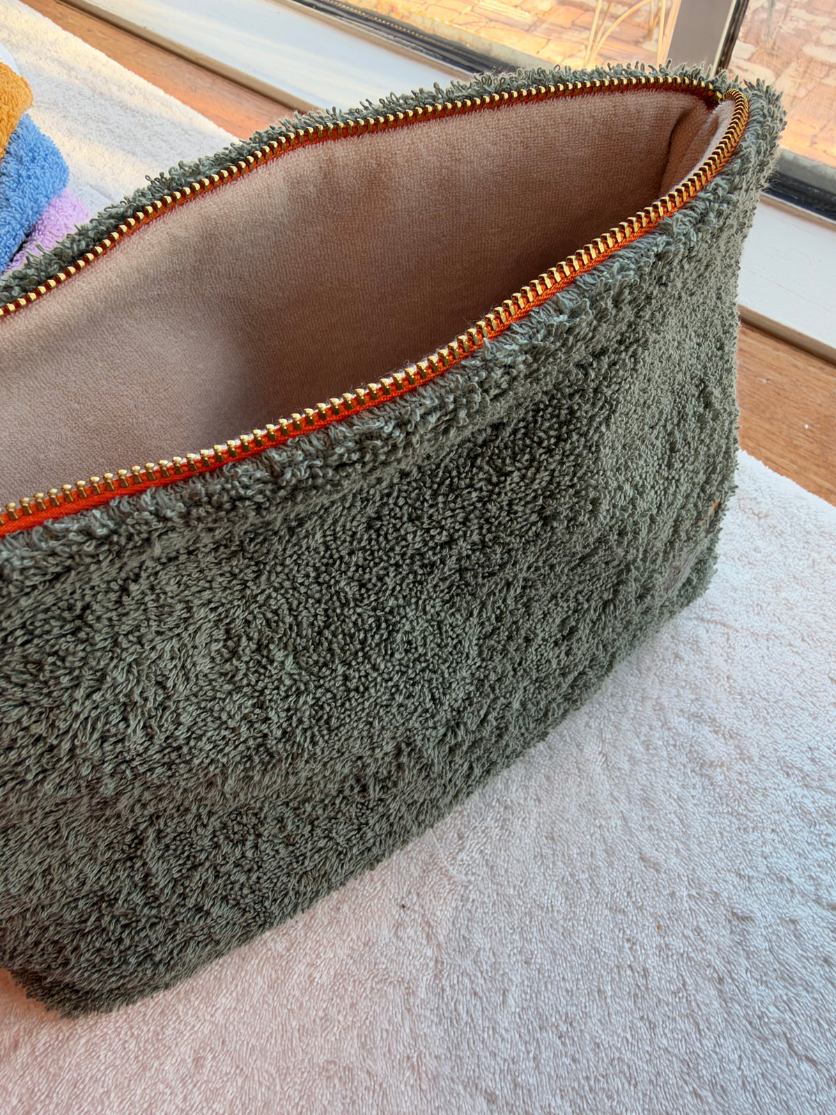 The Terry Stand up Pouch Embroidered
