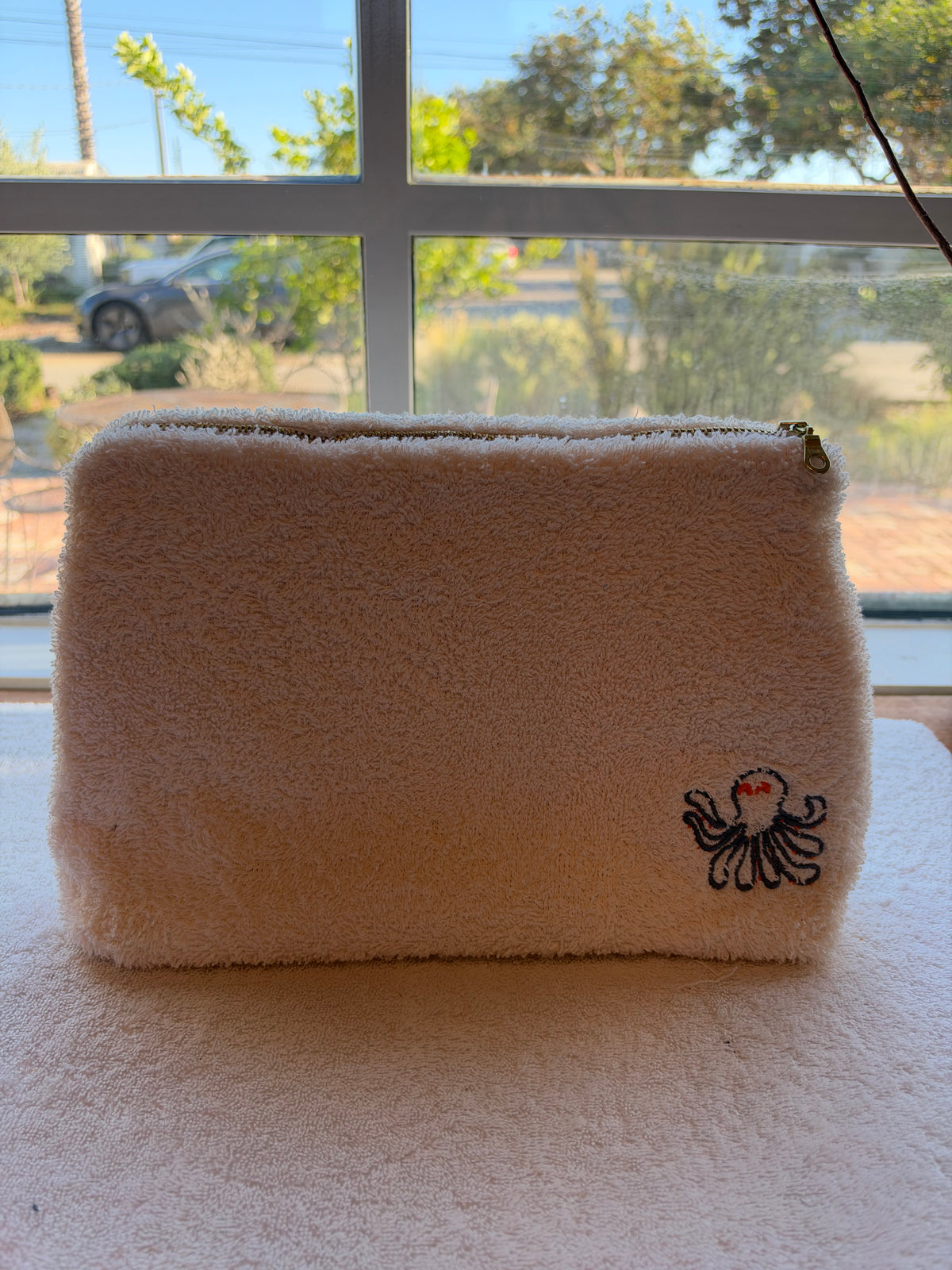 The Terry Stand up Pouch Embroidered
