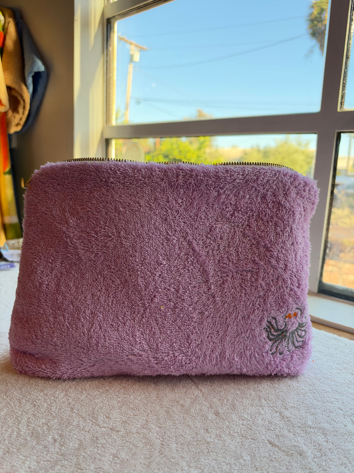 The Terry Stand up Pouch Embroidered