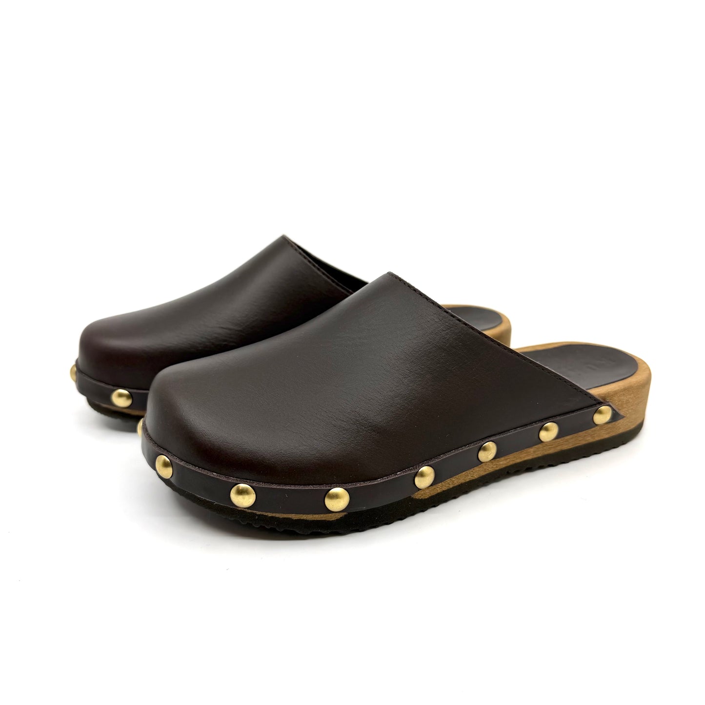 Ella I Rich Brown Leather Studs