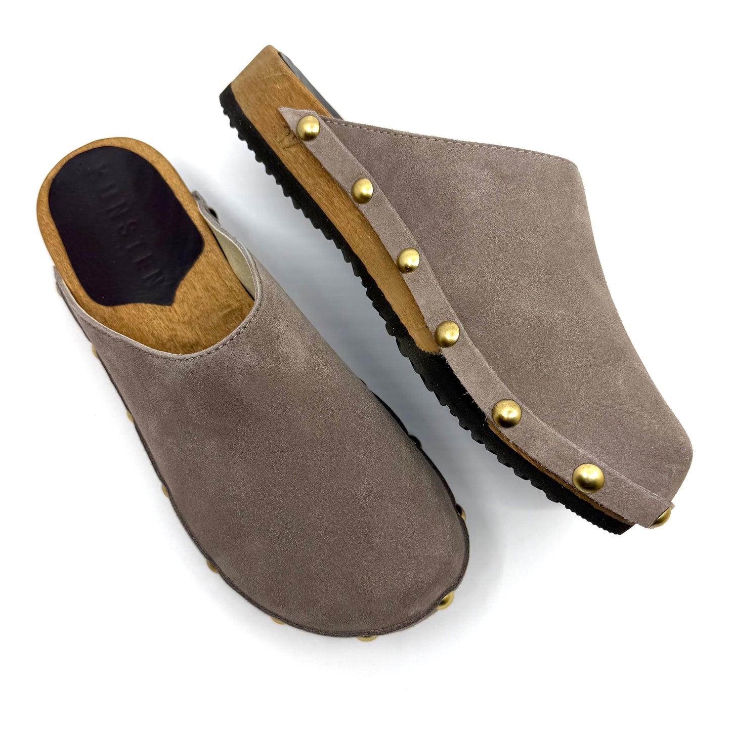 Ella I Taupe Suede Studs