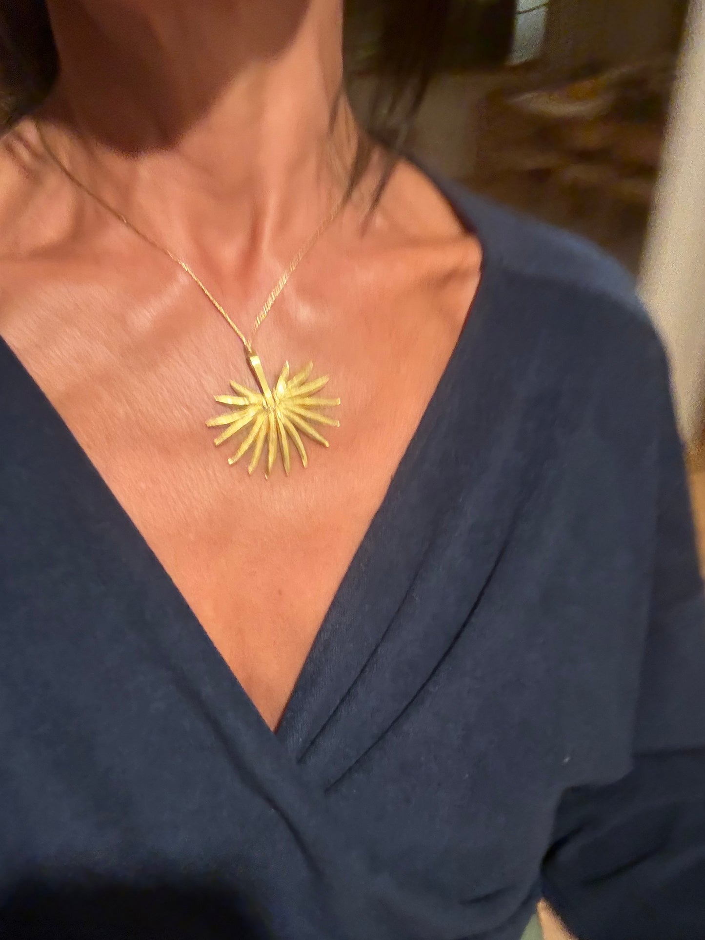 Long  Sleeve Wrap Top  - Thin Shaved Terry