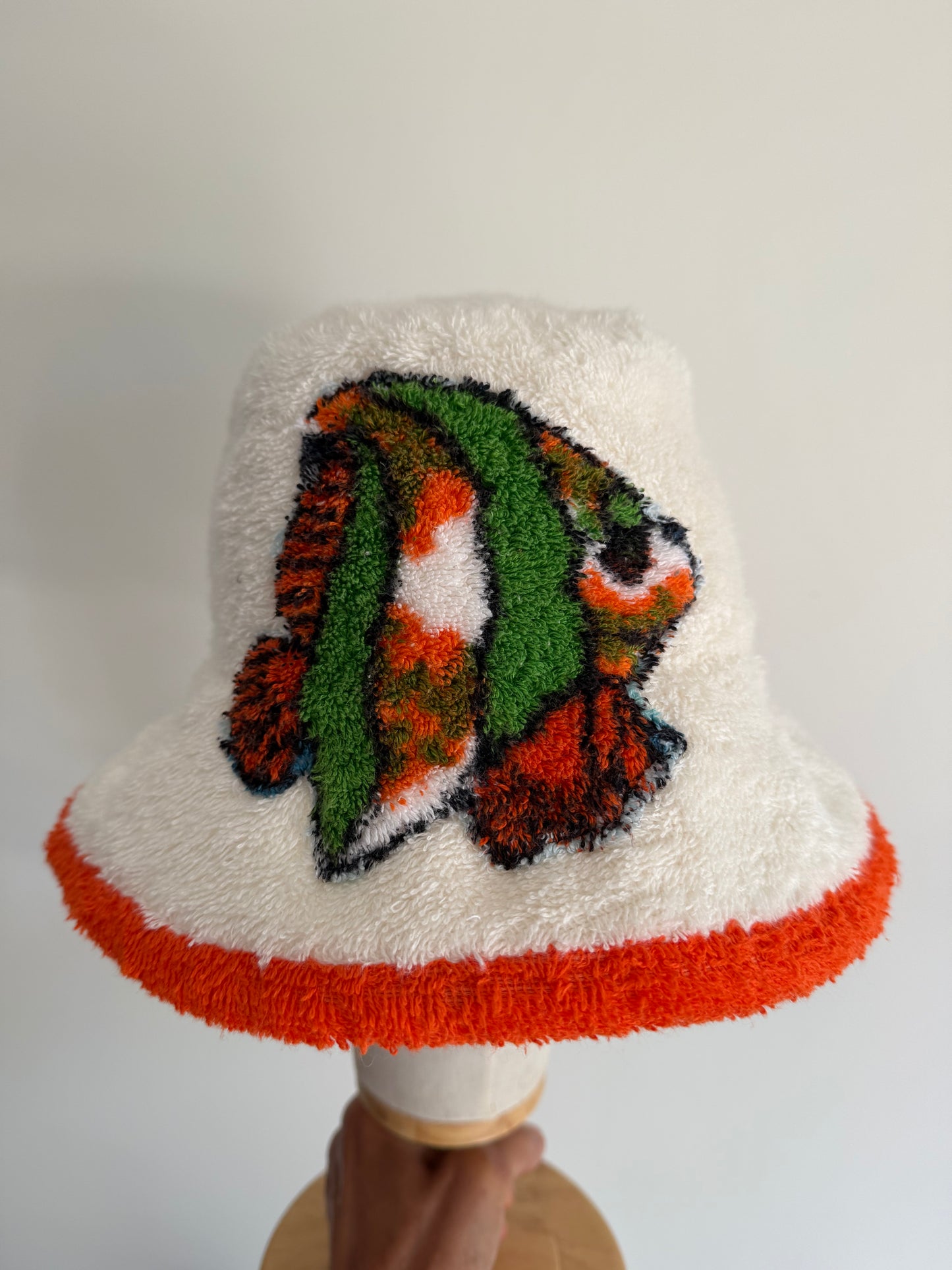 Bucket Hat with hand sewn Sea Animals