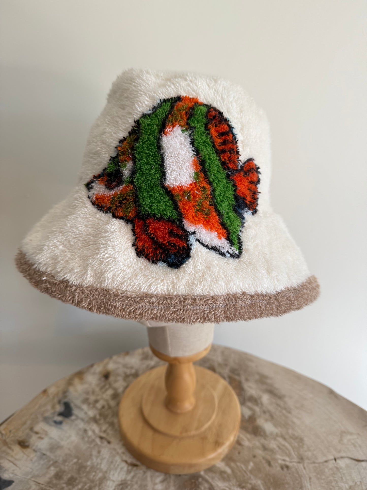 Bucket Hat with hand sewn Sea Animals