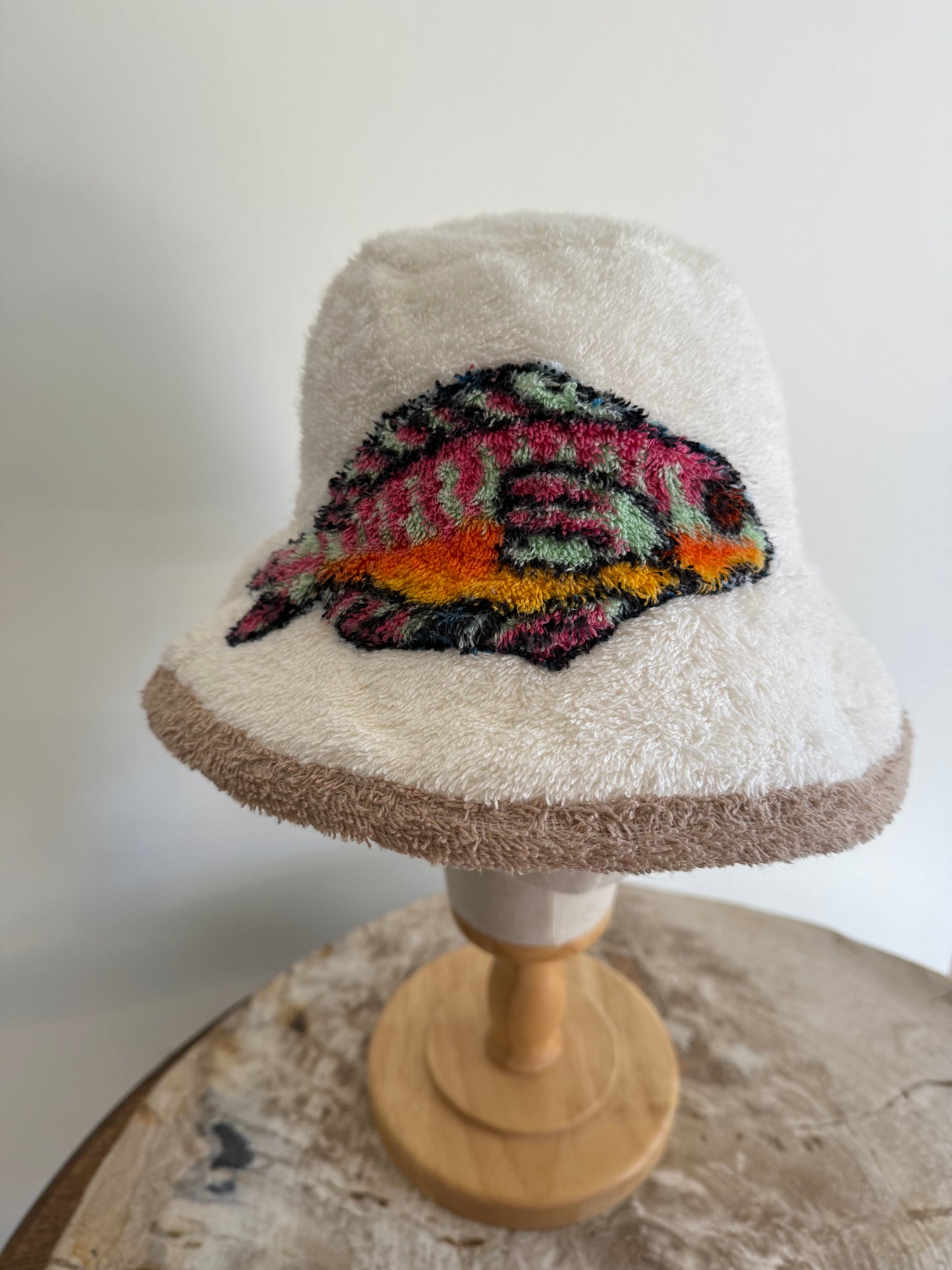Bucket Hat with hand sewn Sea Animals