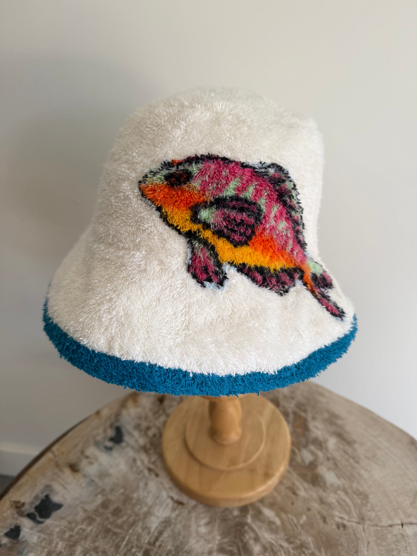 Bucket Hat with hand sewn Sea Animals